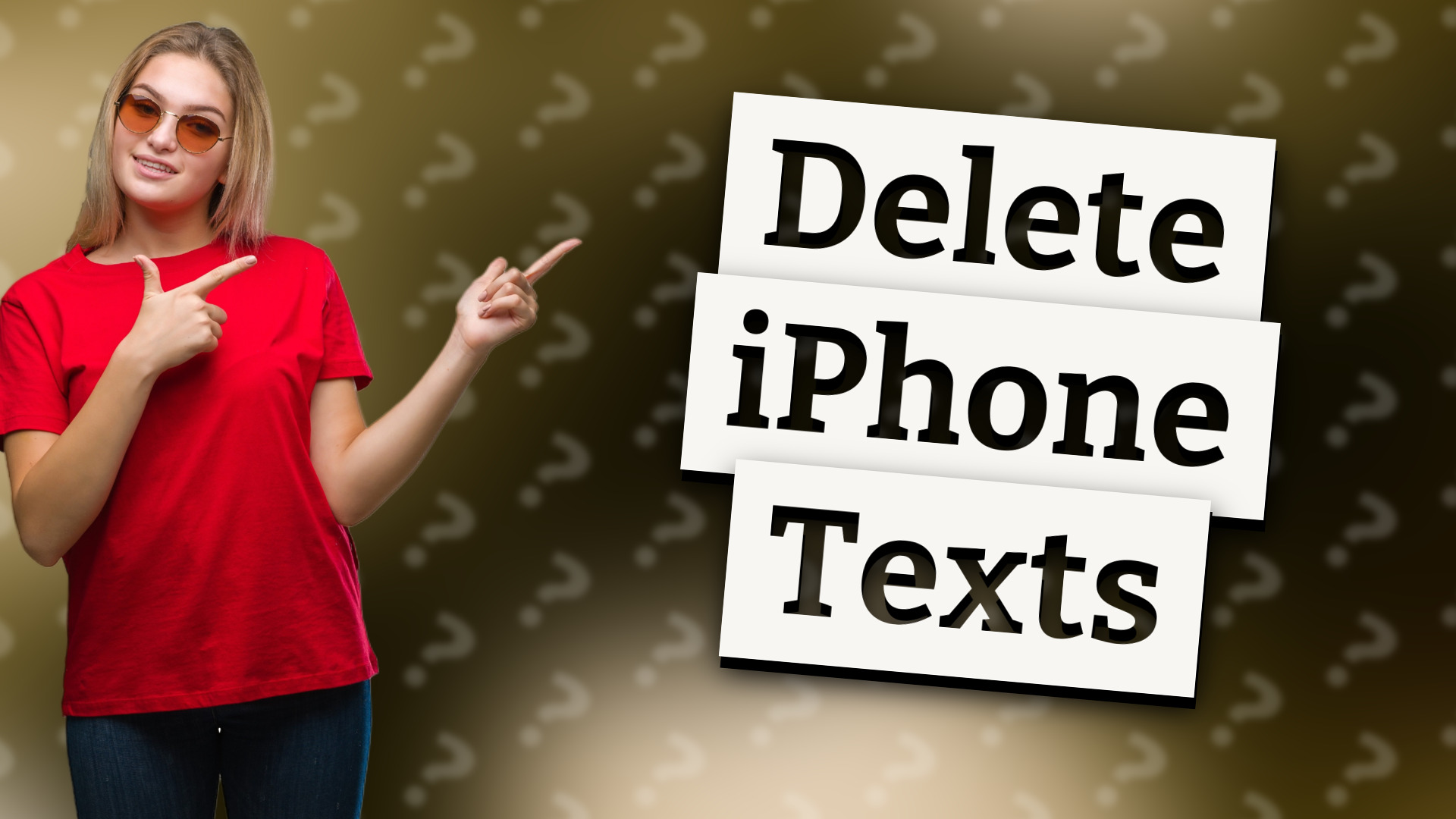 Delete iPhone Texts