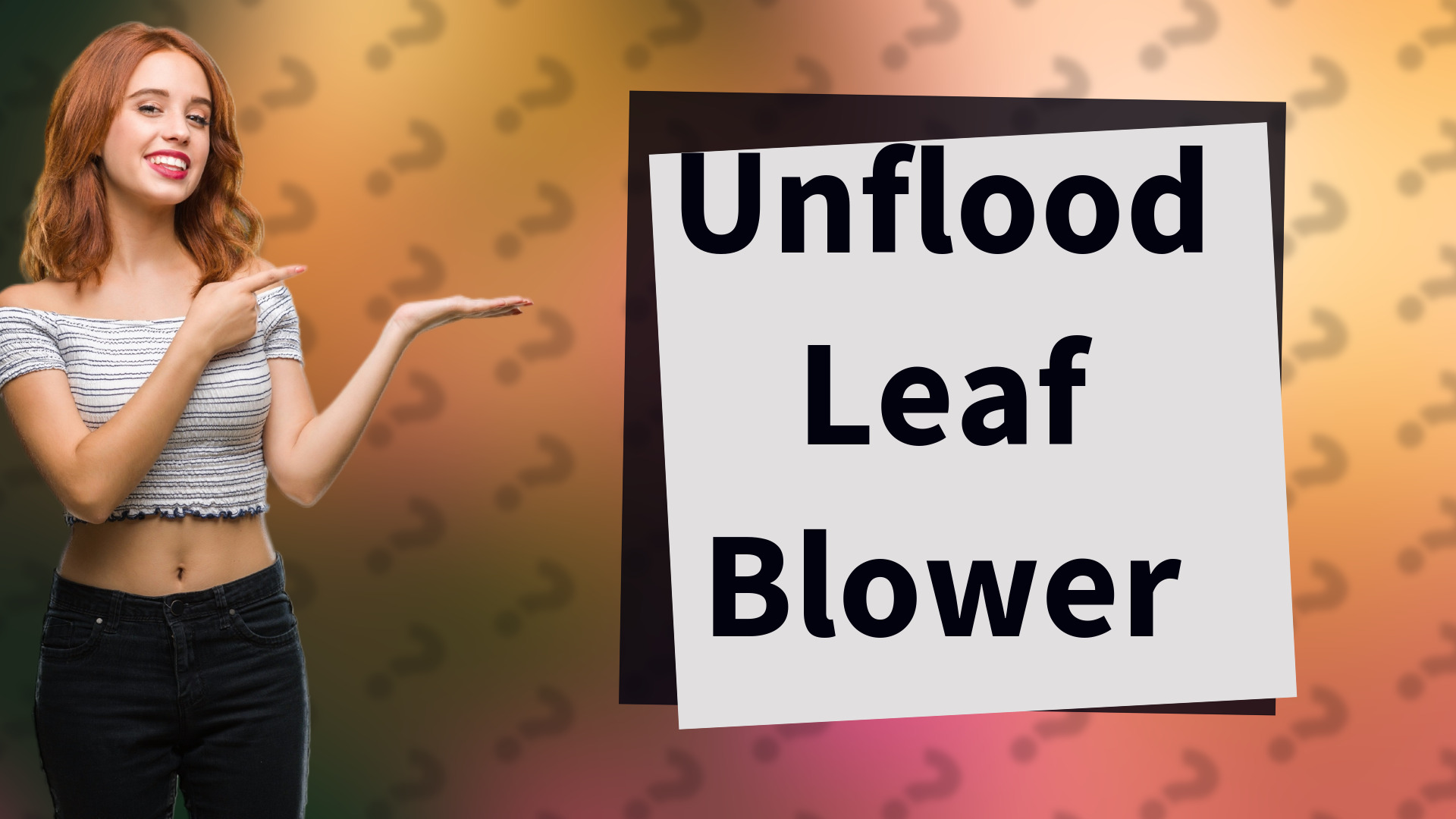 Unflood Leaf Blower