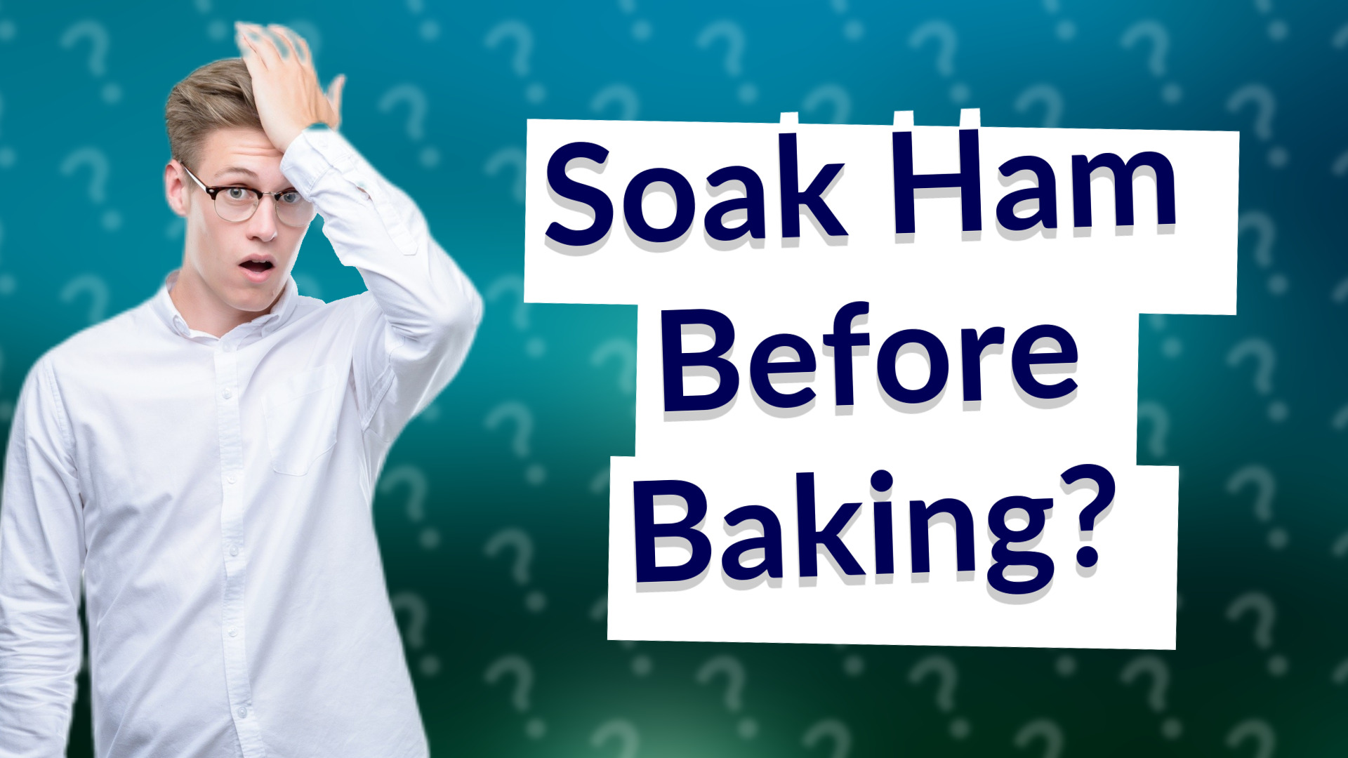 Soak Ham Before Baking?