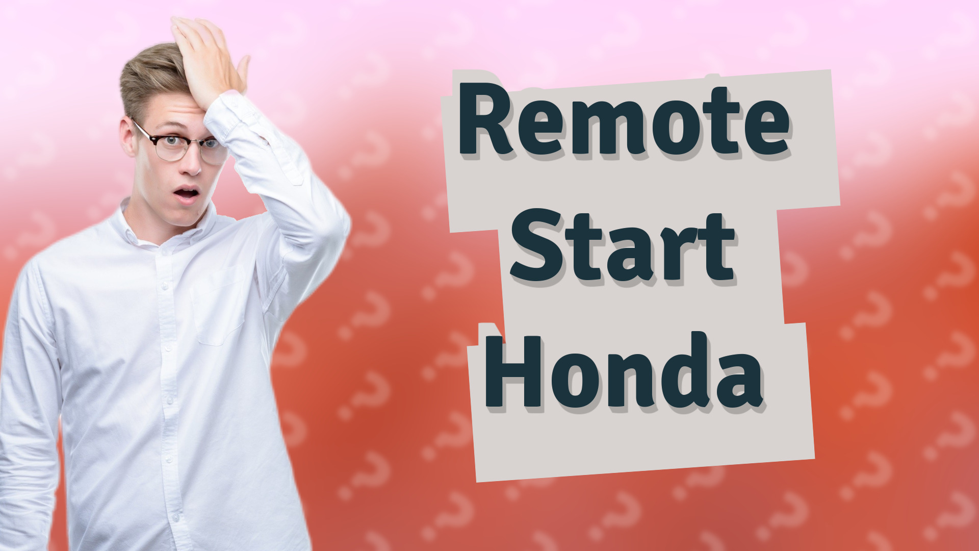 Remote Start Honda