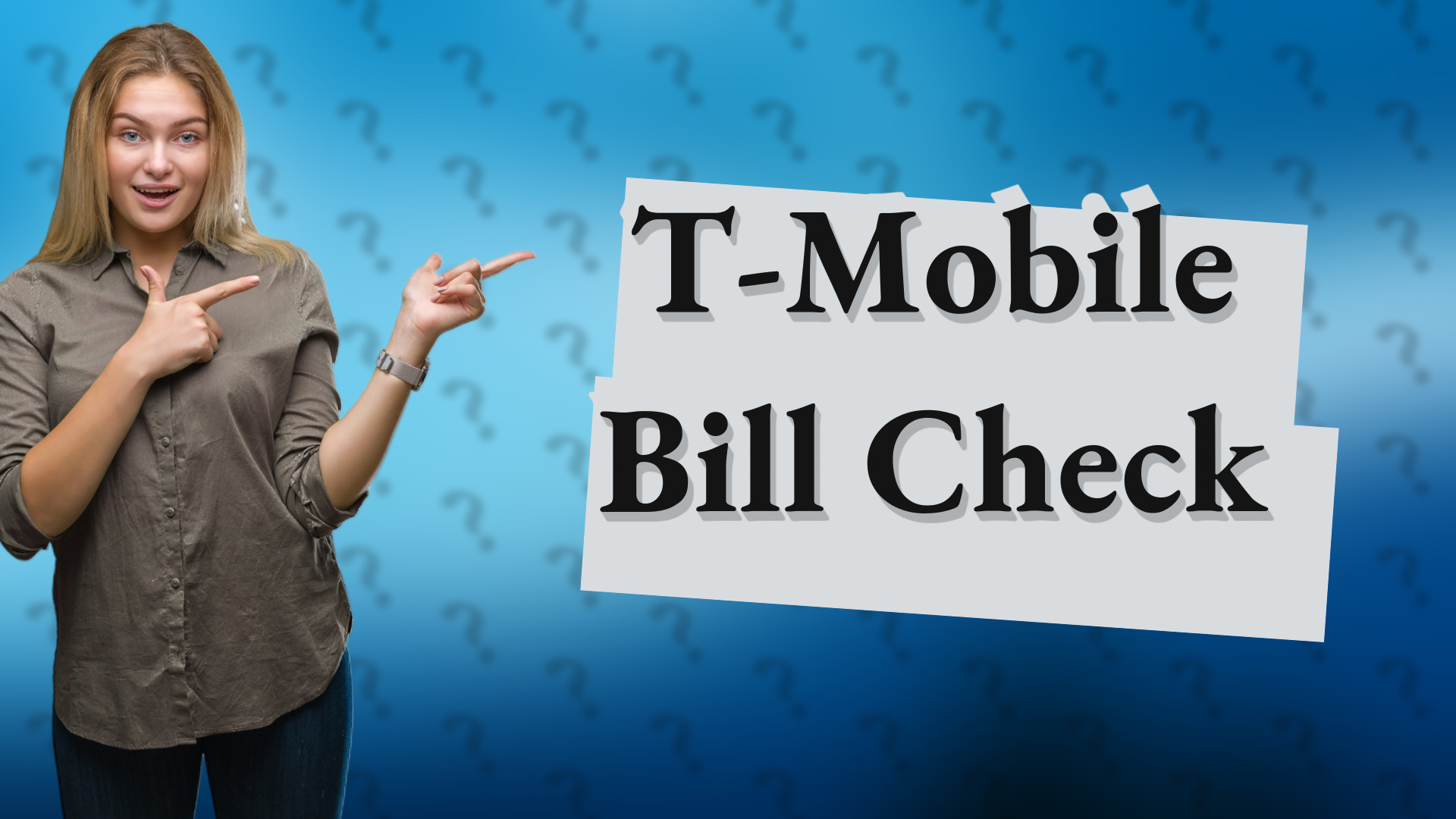 T-Mobile Bill Check