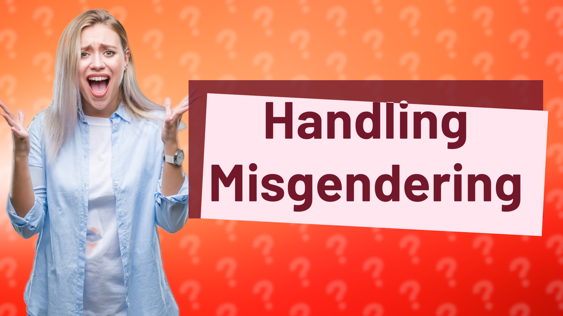 Handling Misgendering