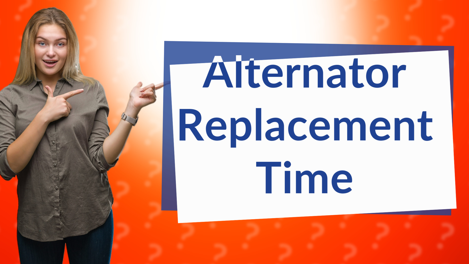 Alternator Replacement Time