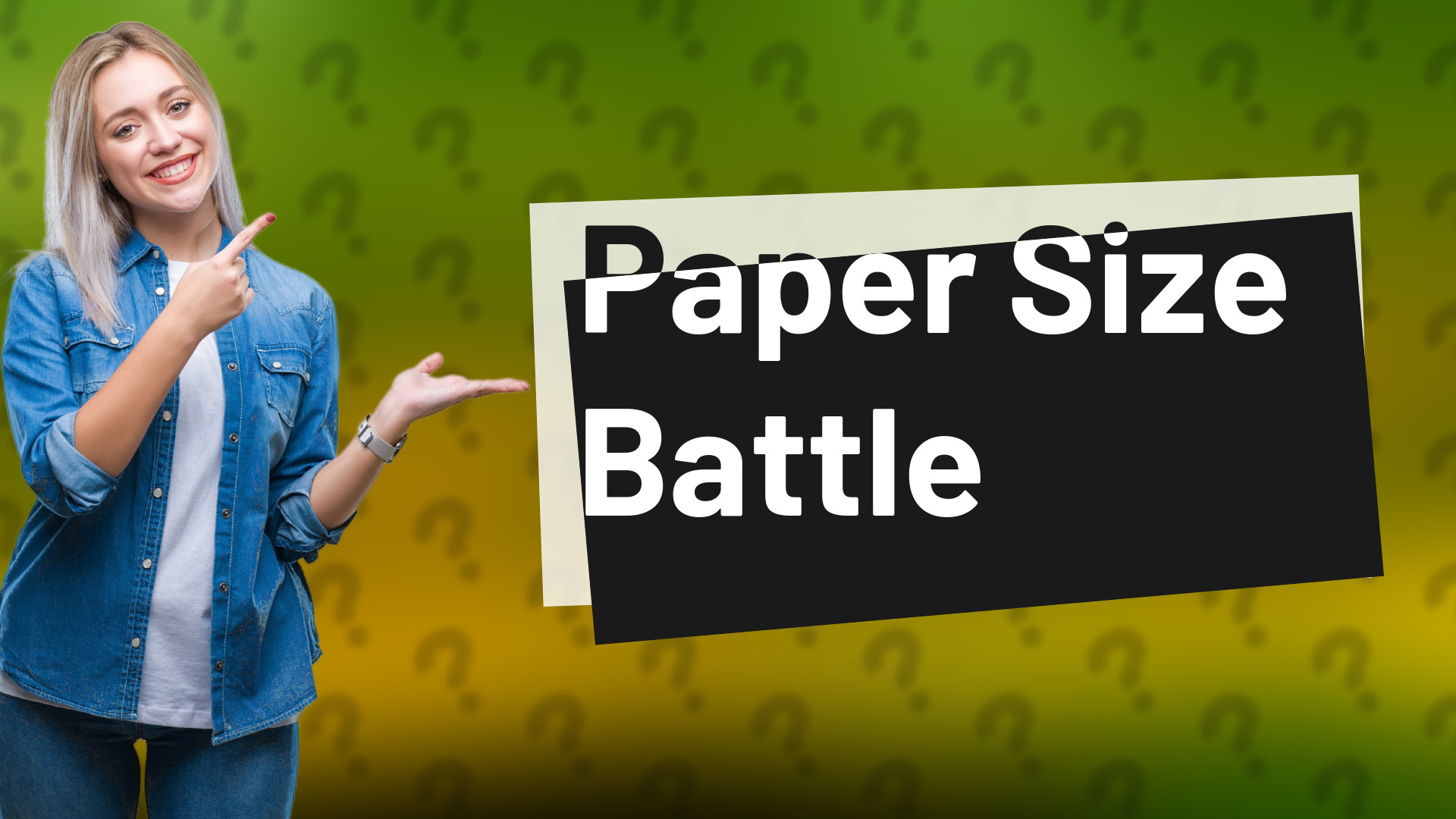 Paper Size Battle