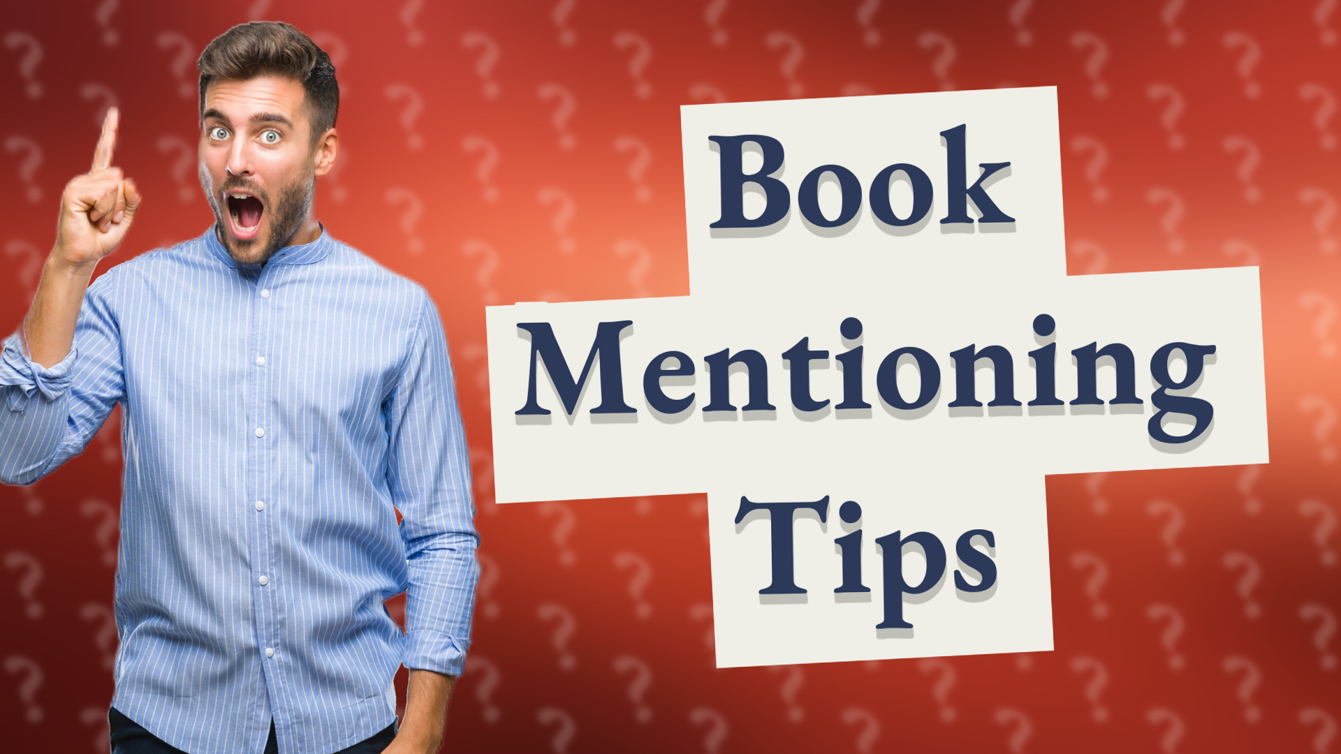 Book Mentioning Tips