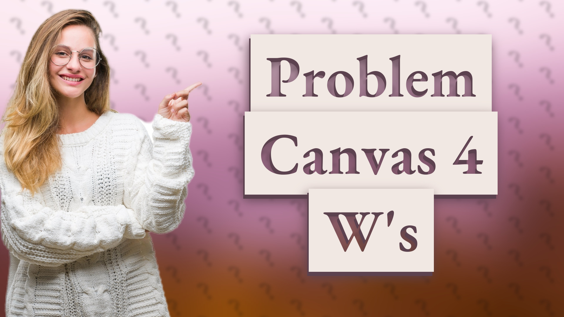 Problem Canvas 4 W's