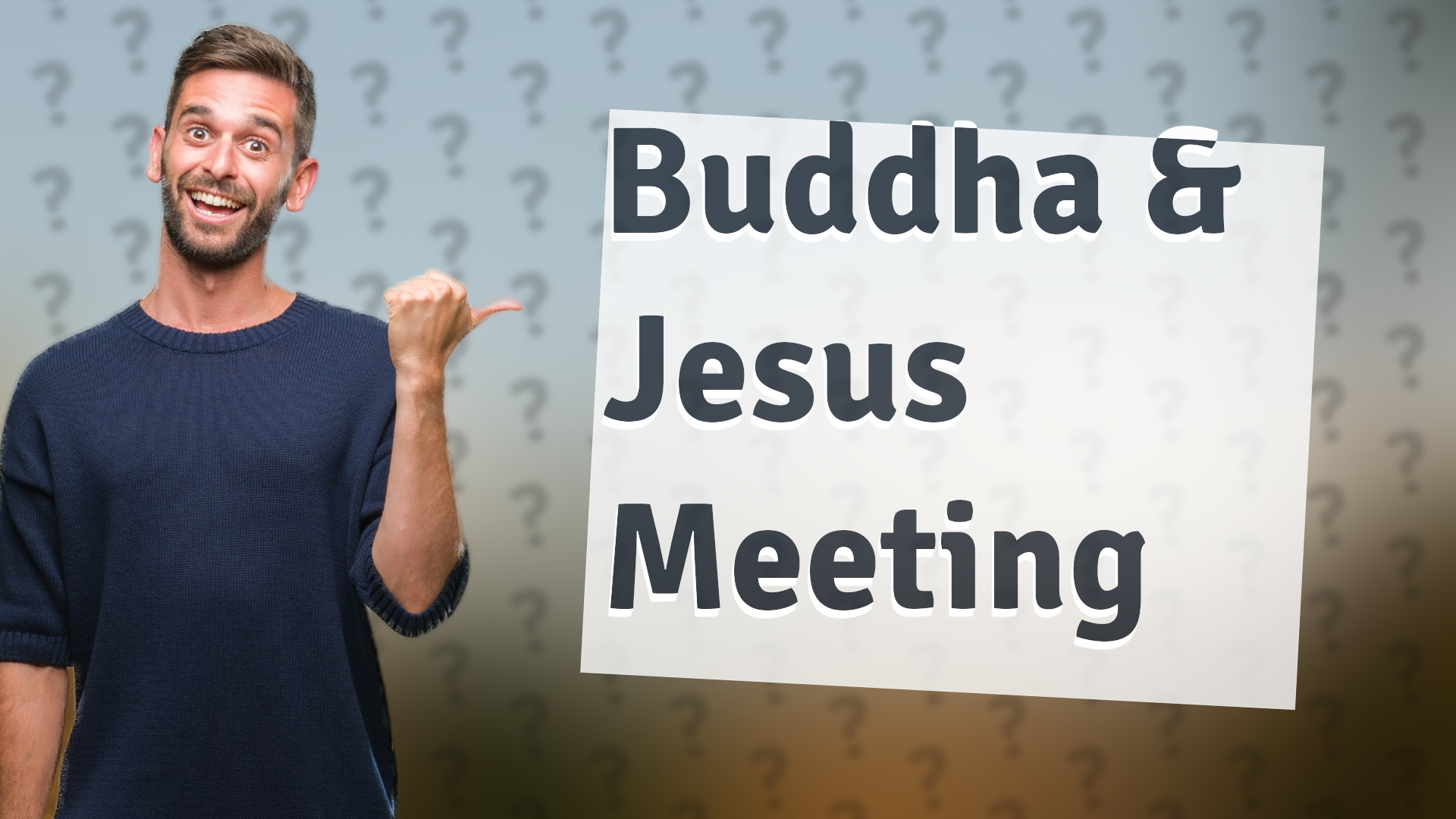 Buddha & Jesus Meeting