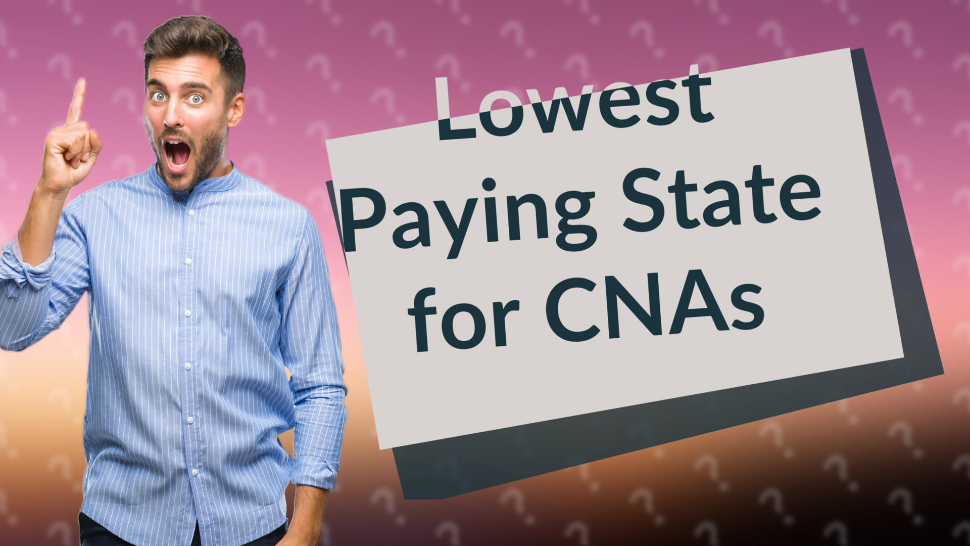 Lowest Paying State for CNAs