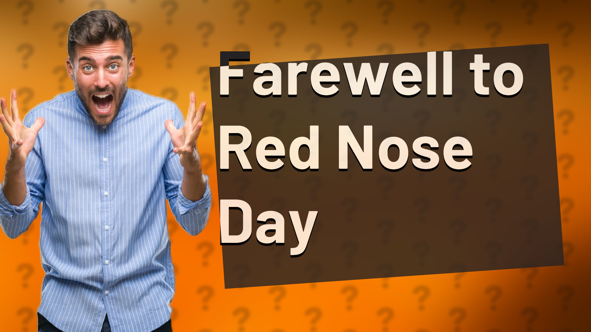 Farewell to Red Nose Day