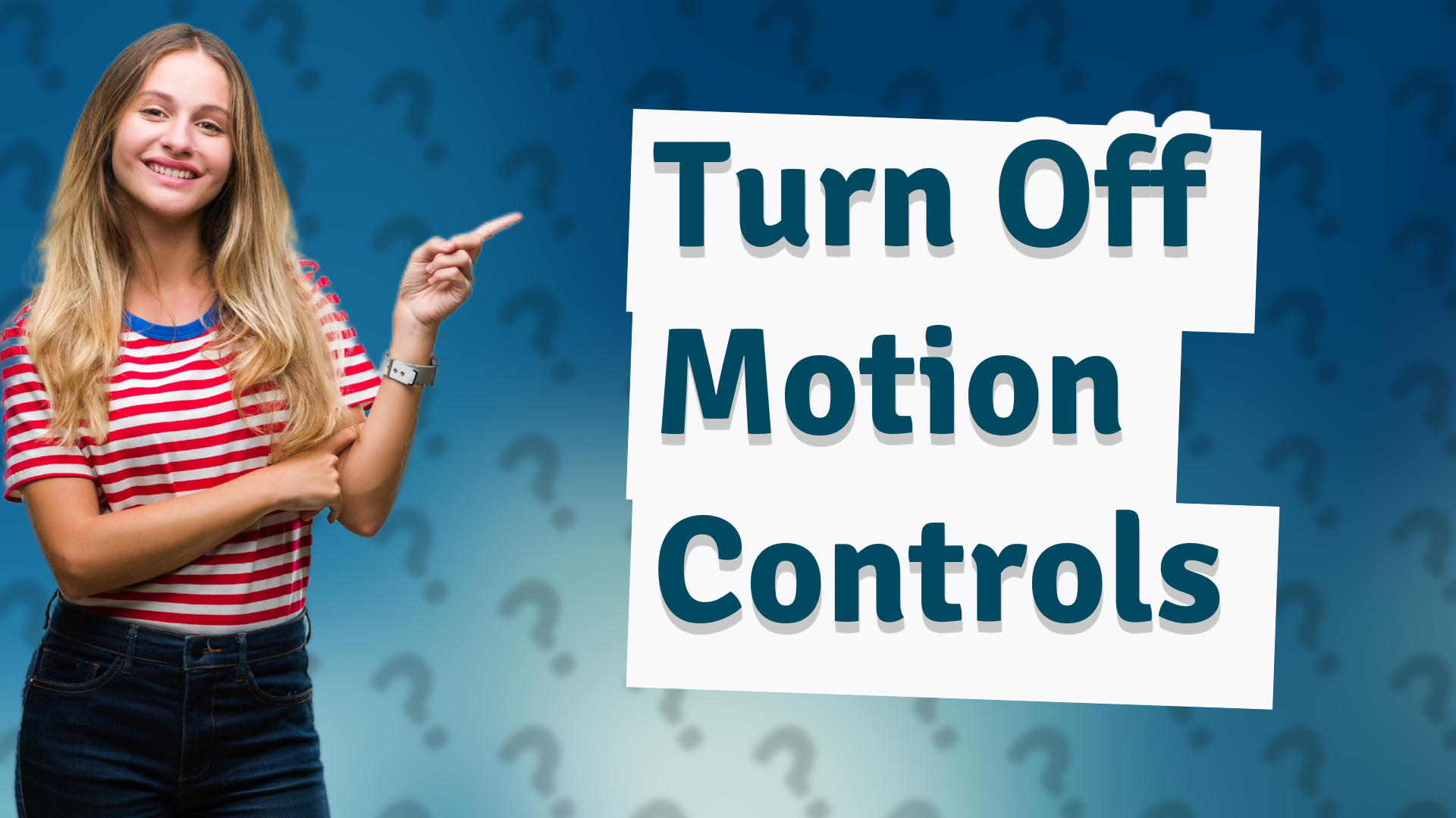 Turn Off Motion Controls