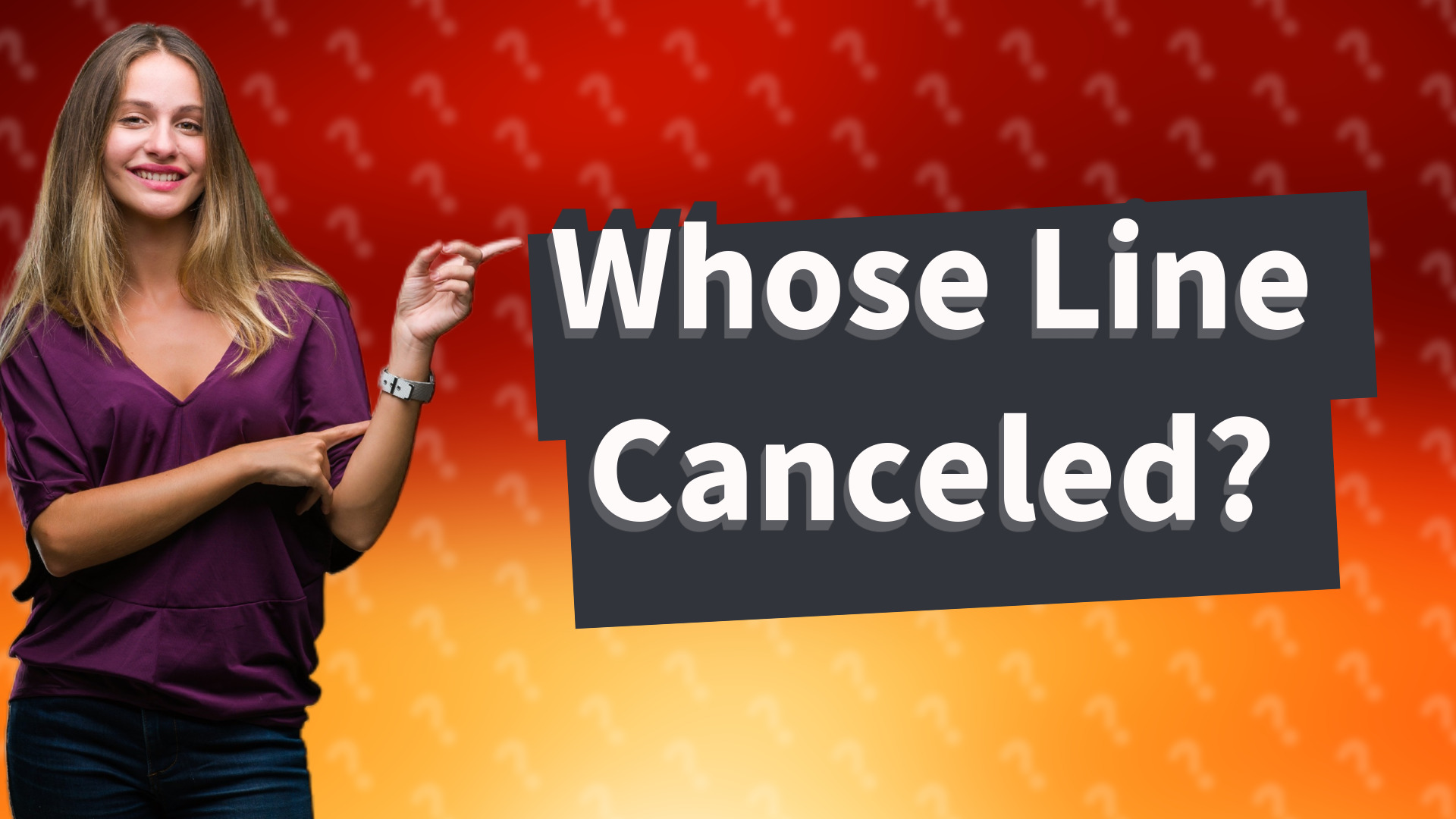 Whose Line Canceled?