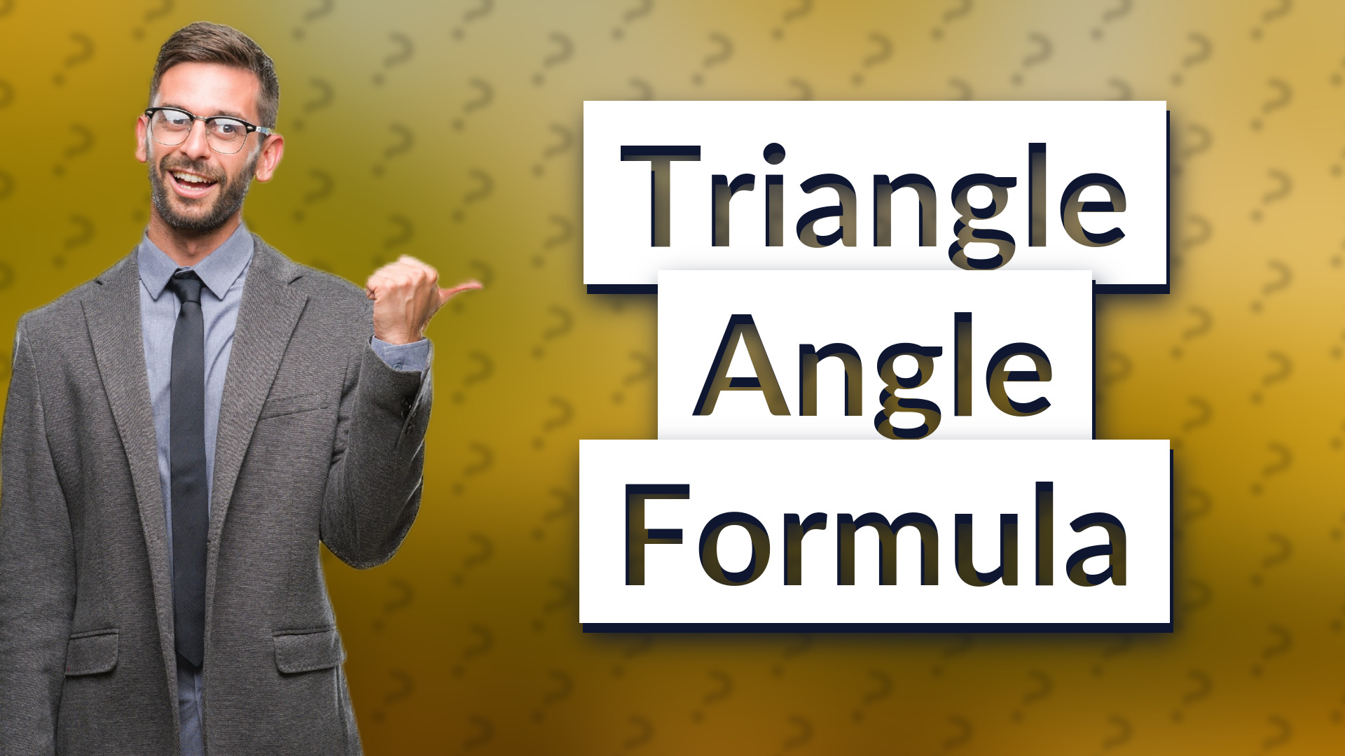 Triangle Angle Formula