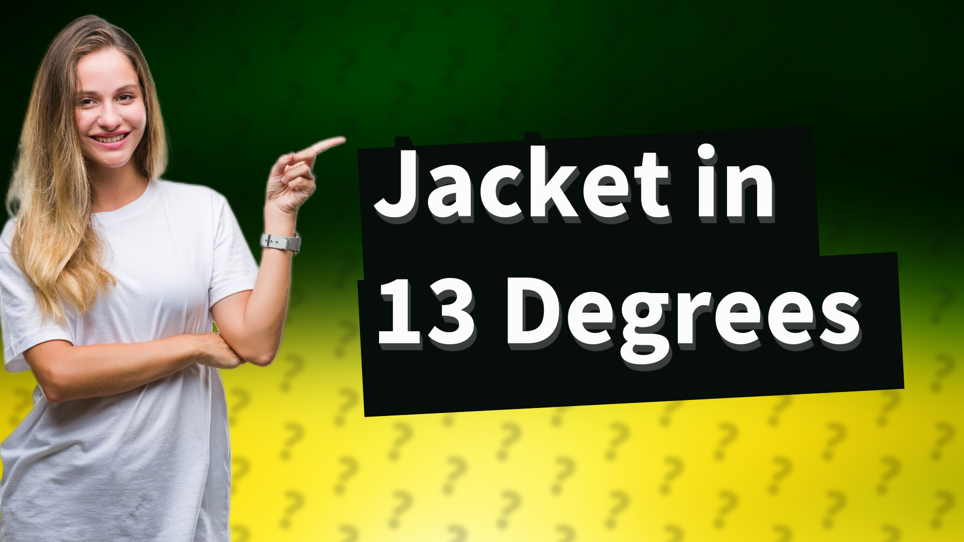 Jacket in 13 Degrees