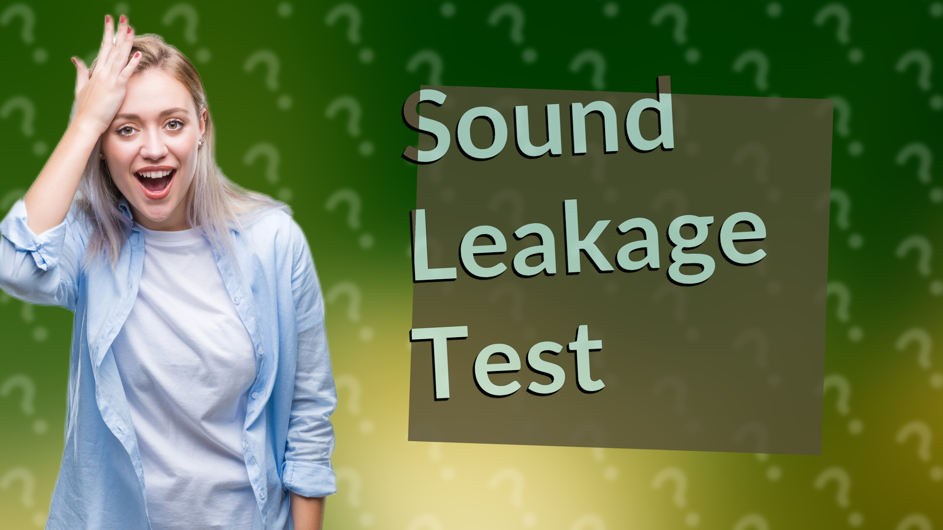 Sound Leakage Test