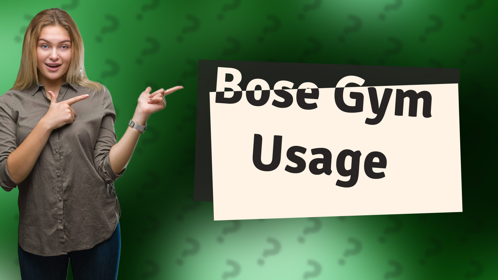 Bose Gym Usage