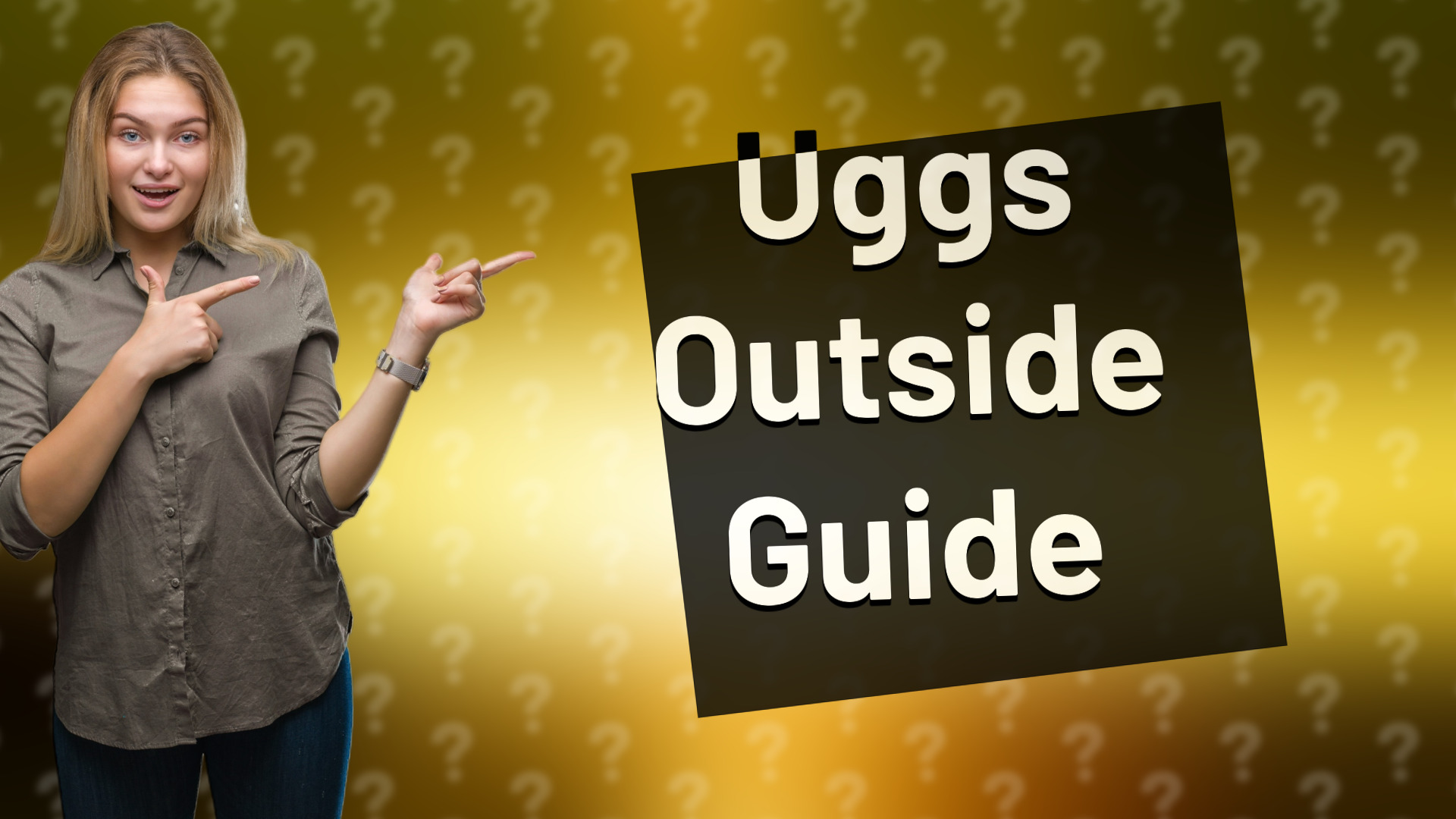 Uggs Outside Guide