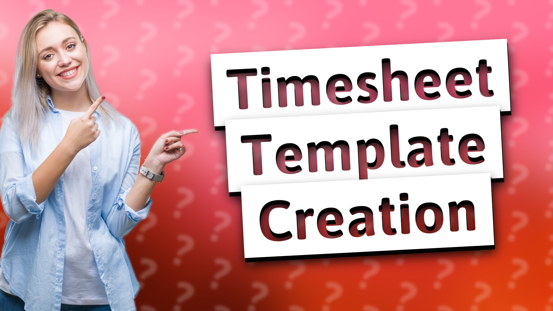 Timesheet Template Creation