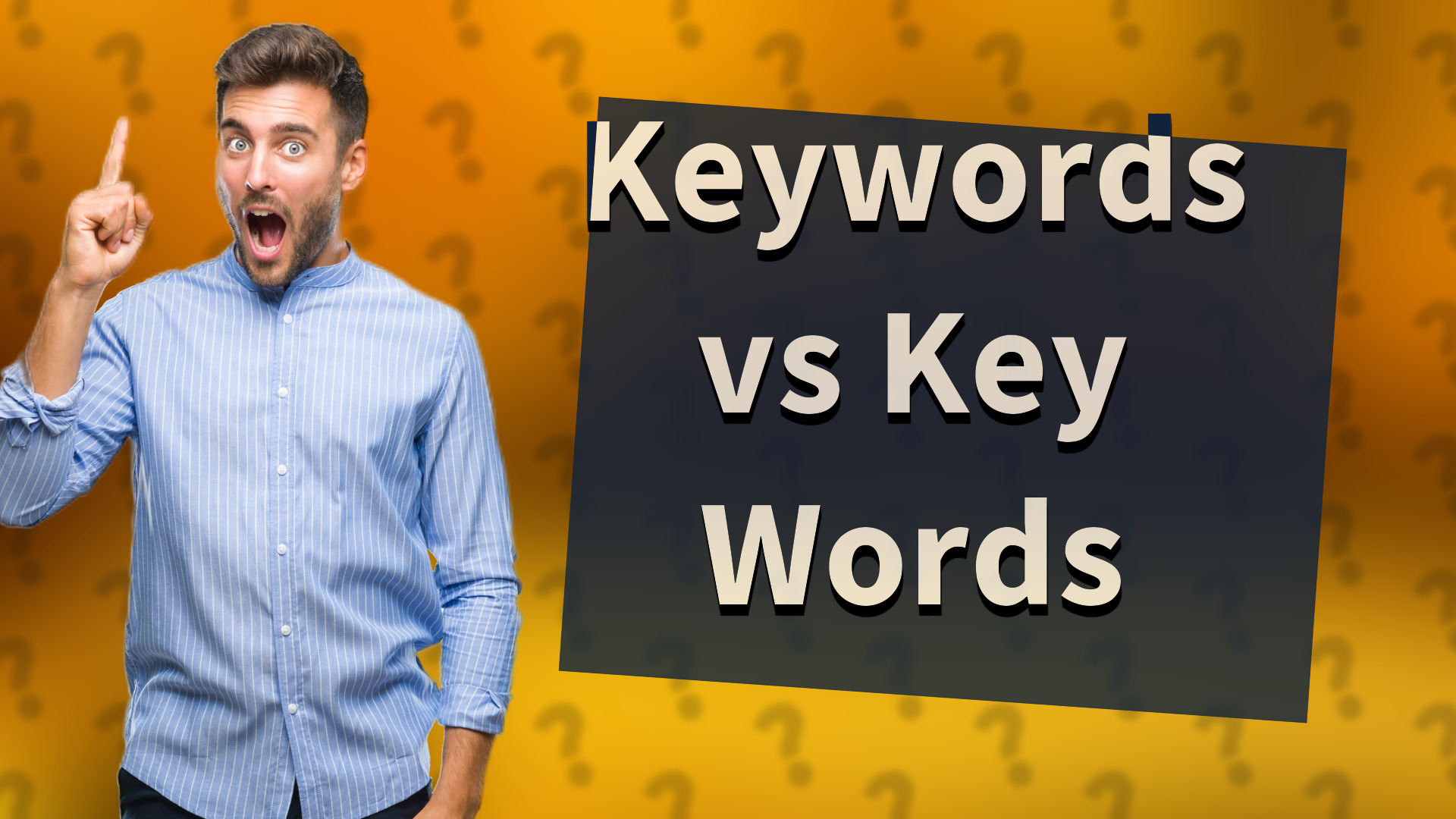 Keywords vs Key Words