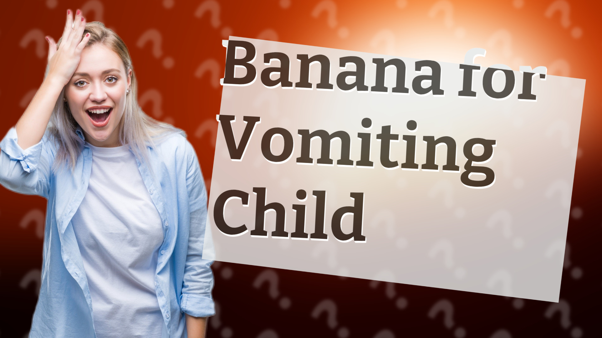 Banana for Vomiting Child