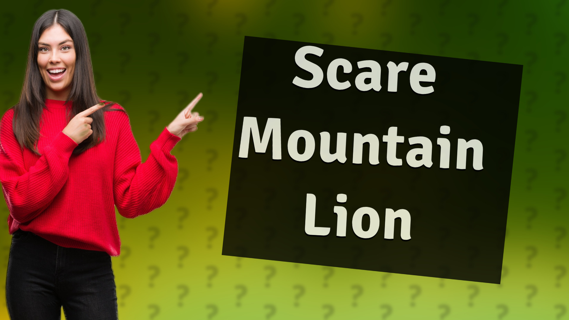 Scare Mountain Lion