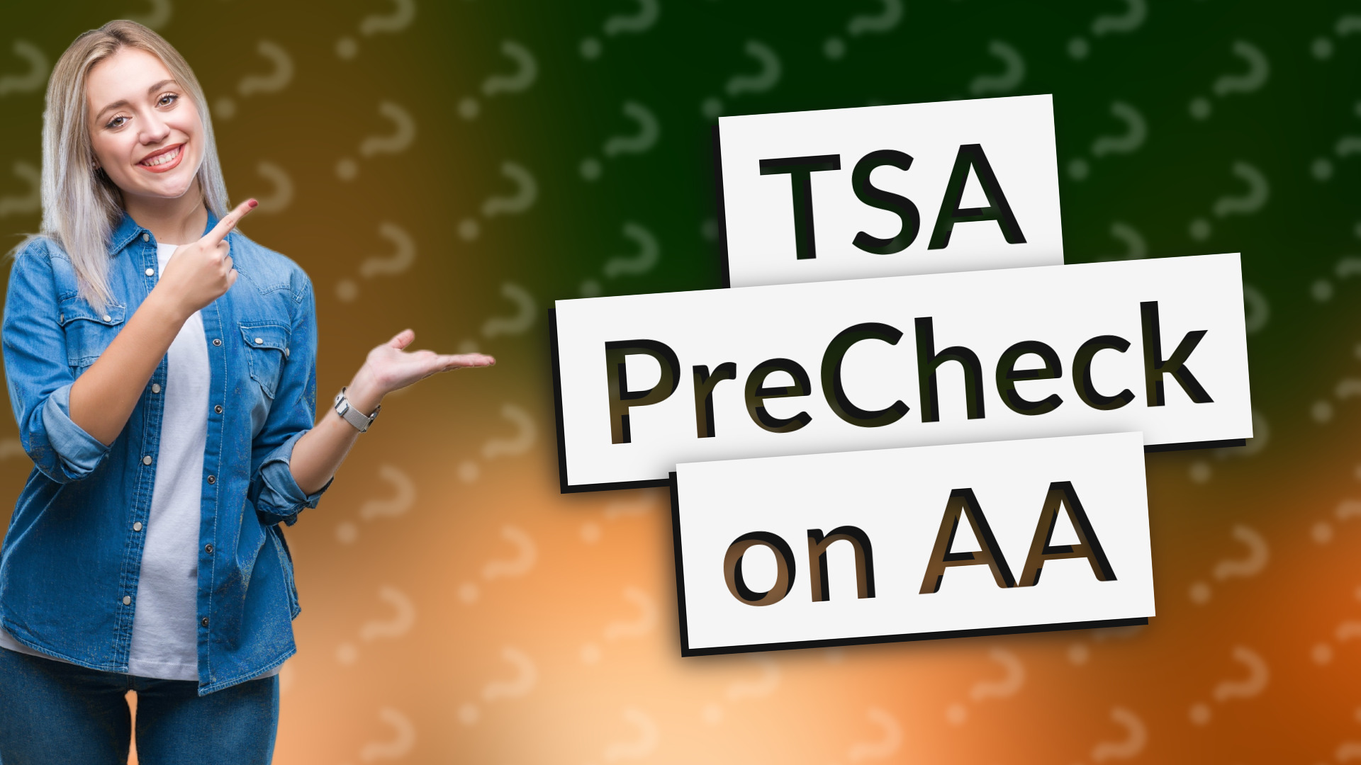 TSA PreCheck on AA