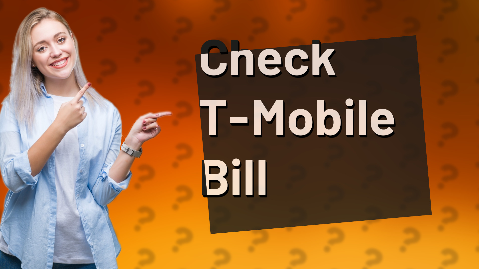 Check T-Mobile Bill