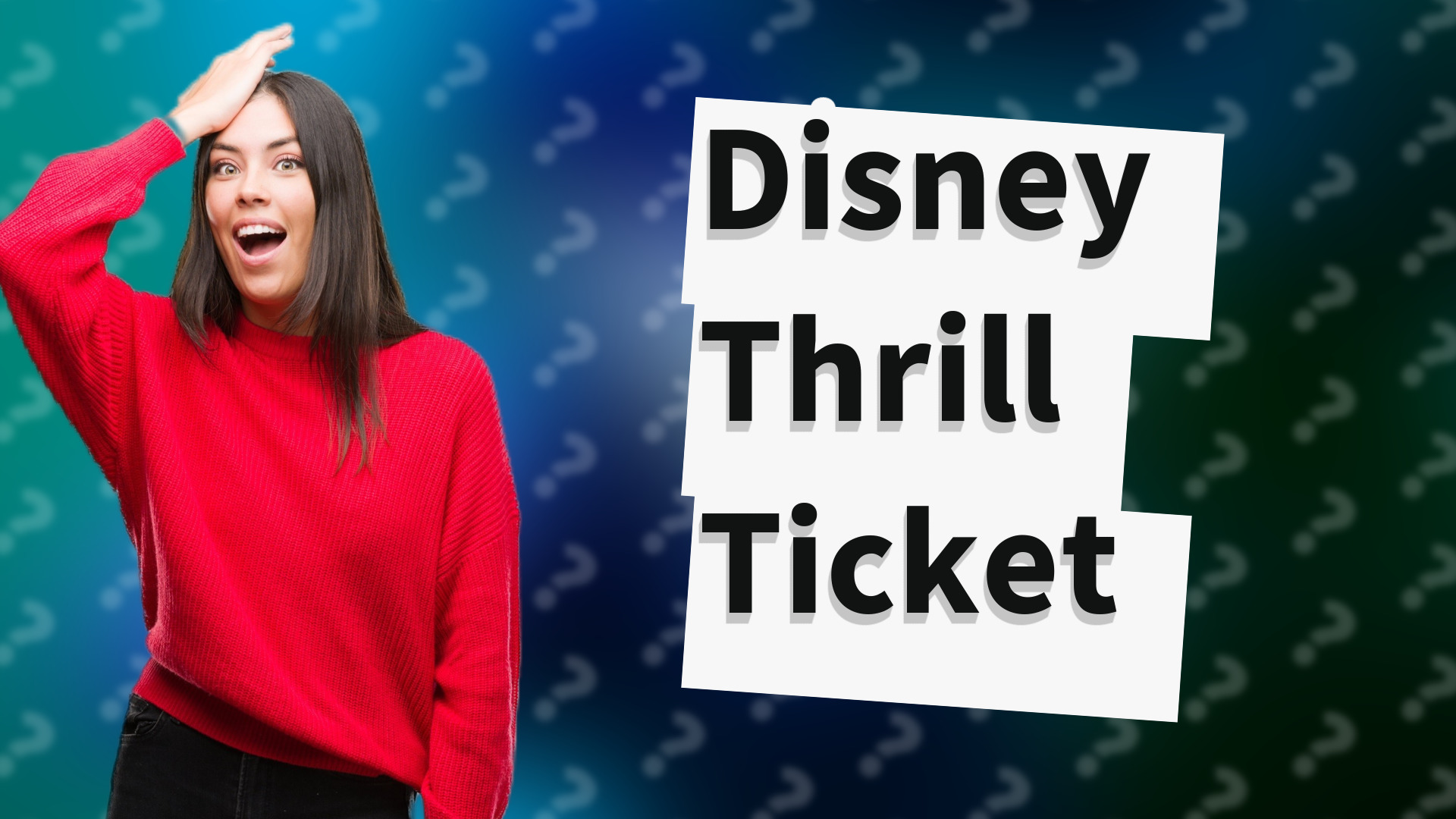 Disney Thrill Ticket