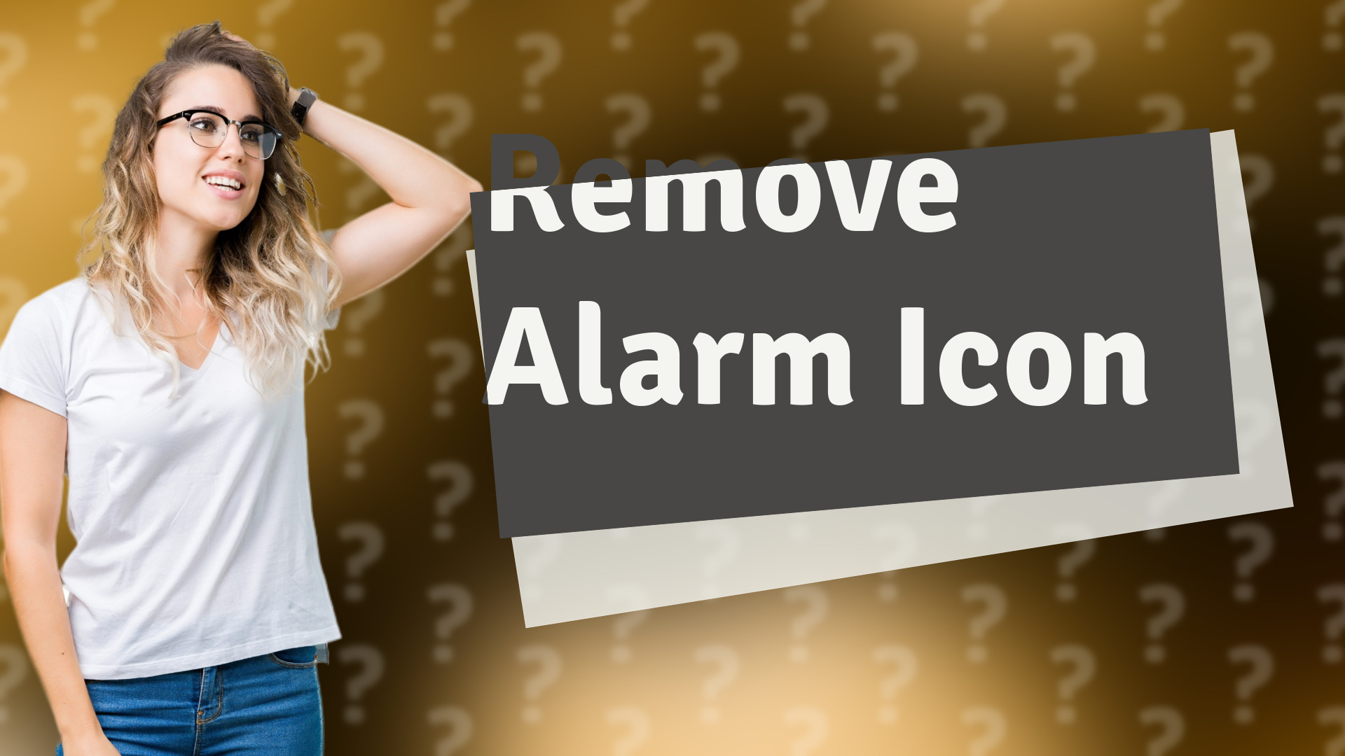 Remove Alarm Icon