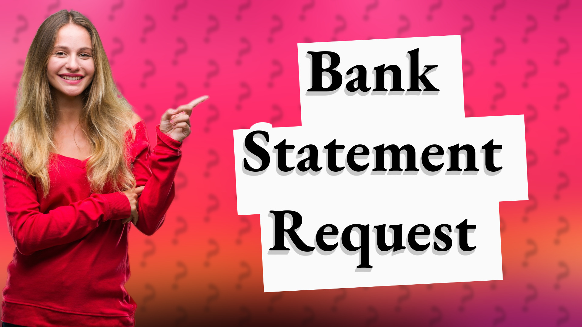 Bank Statement Request