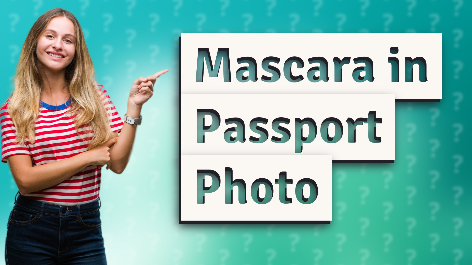 Mascara in Passport Photo