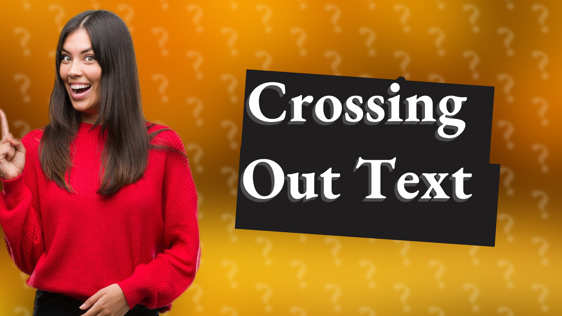Crossing Out Text