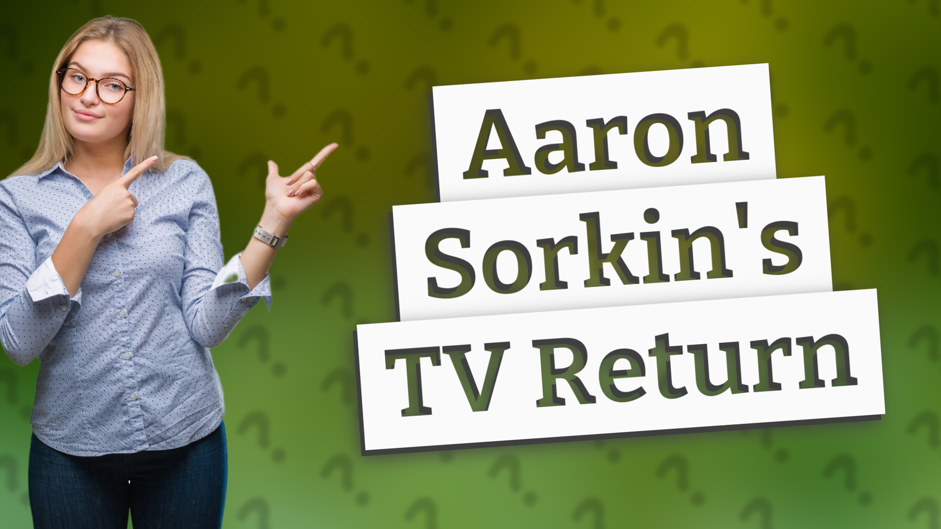 Aaron Sorkin's TV Return