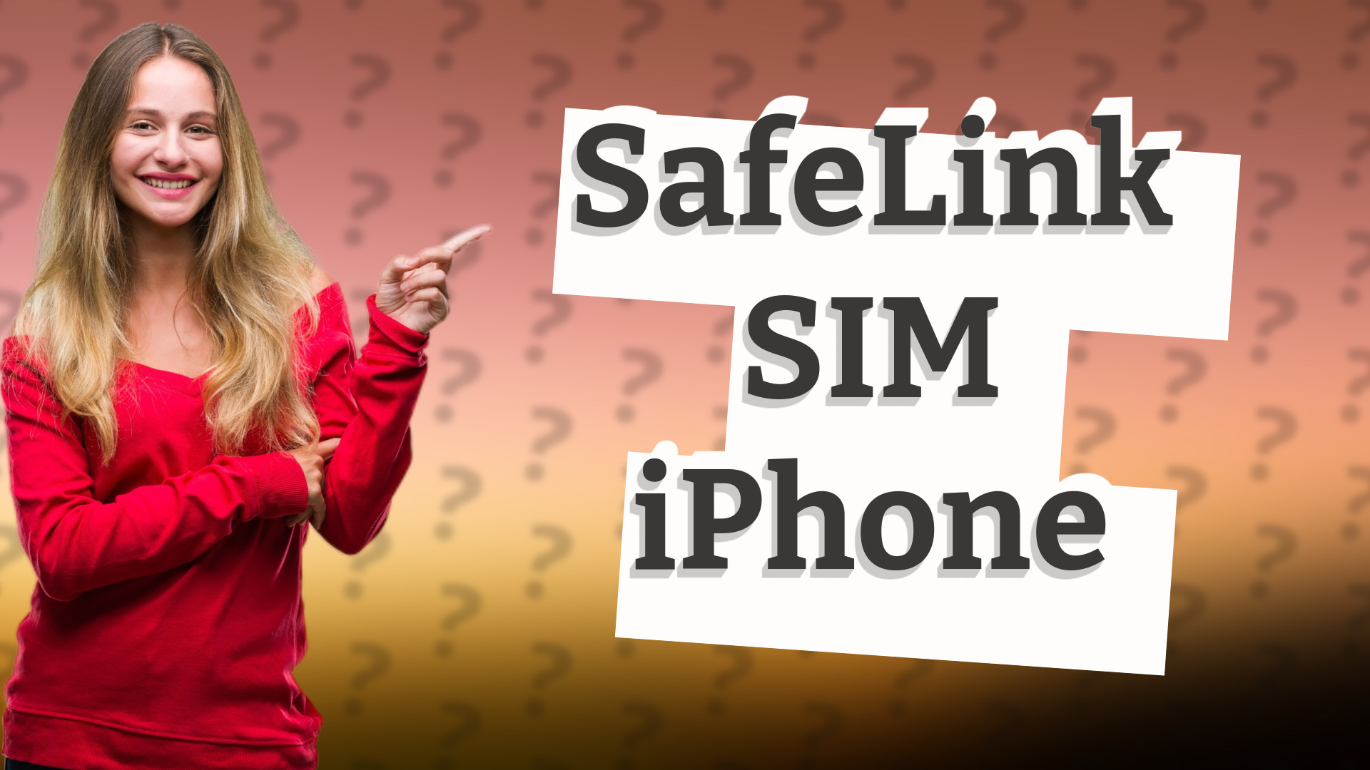 SafeLink SIM iPhone