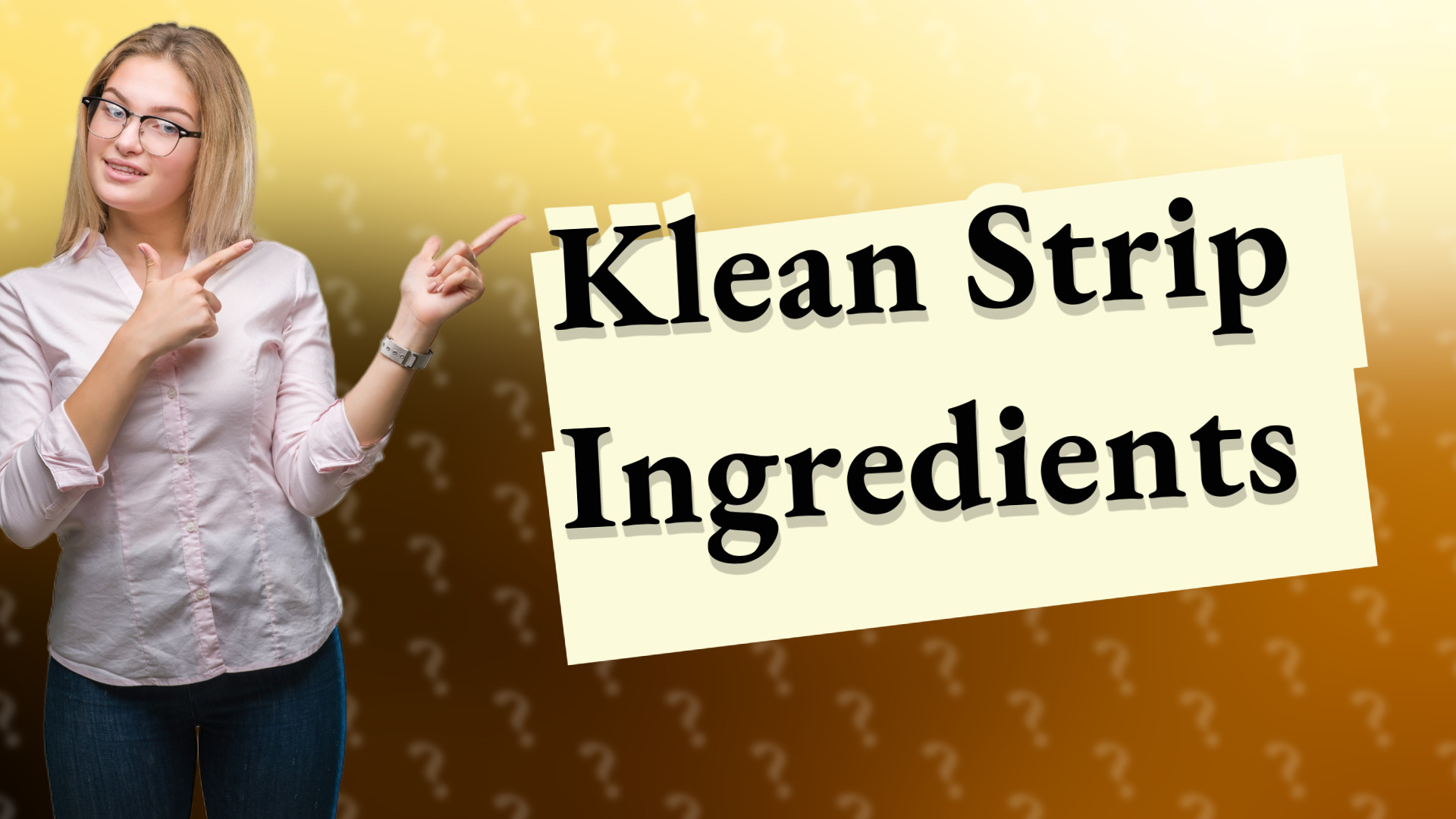 Klean Strip Ingredients
