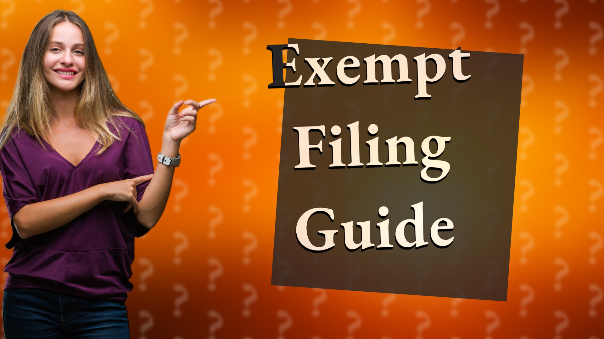 Exempt Filing Guide