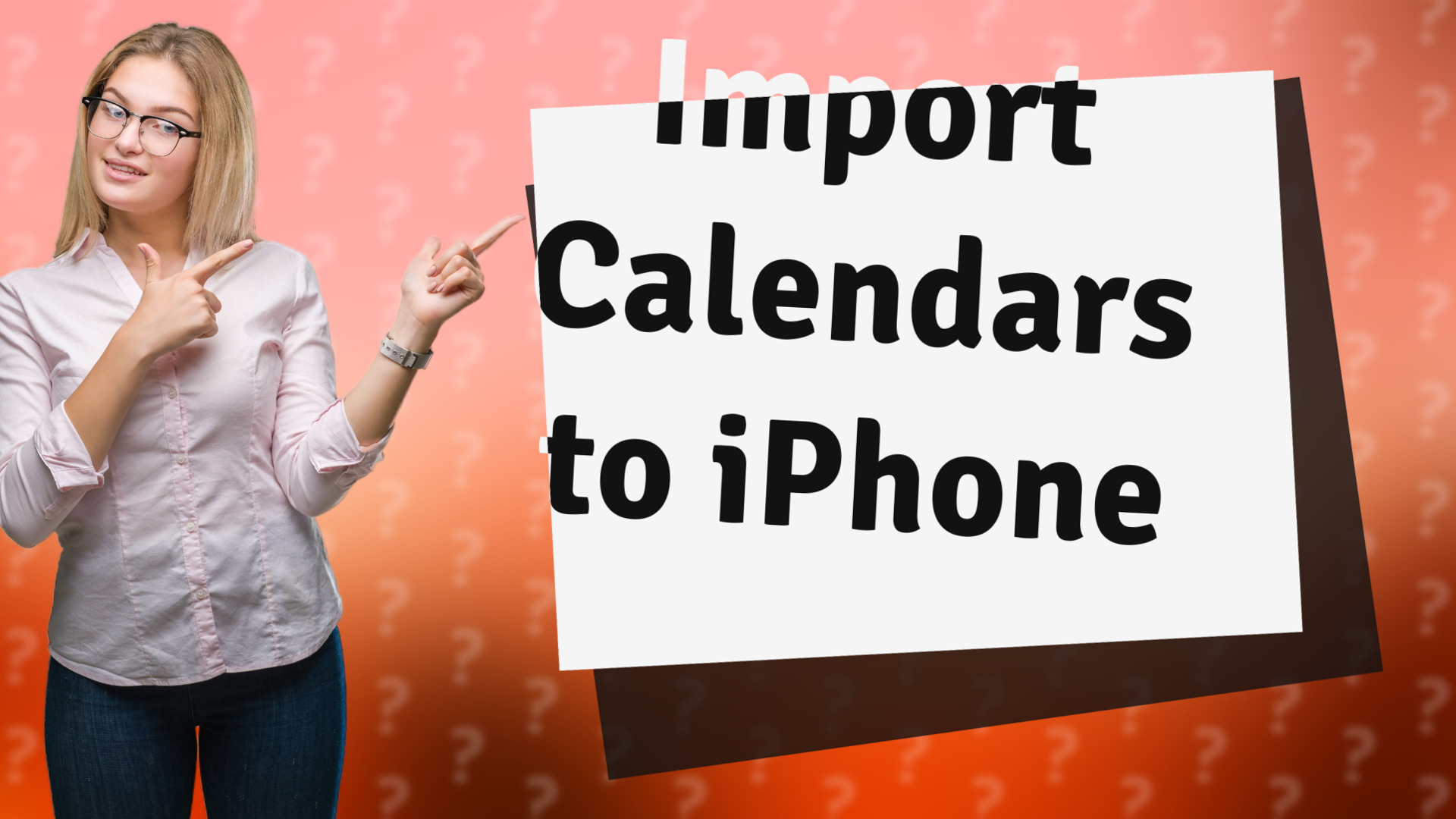 Import Calendars to iPhone