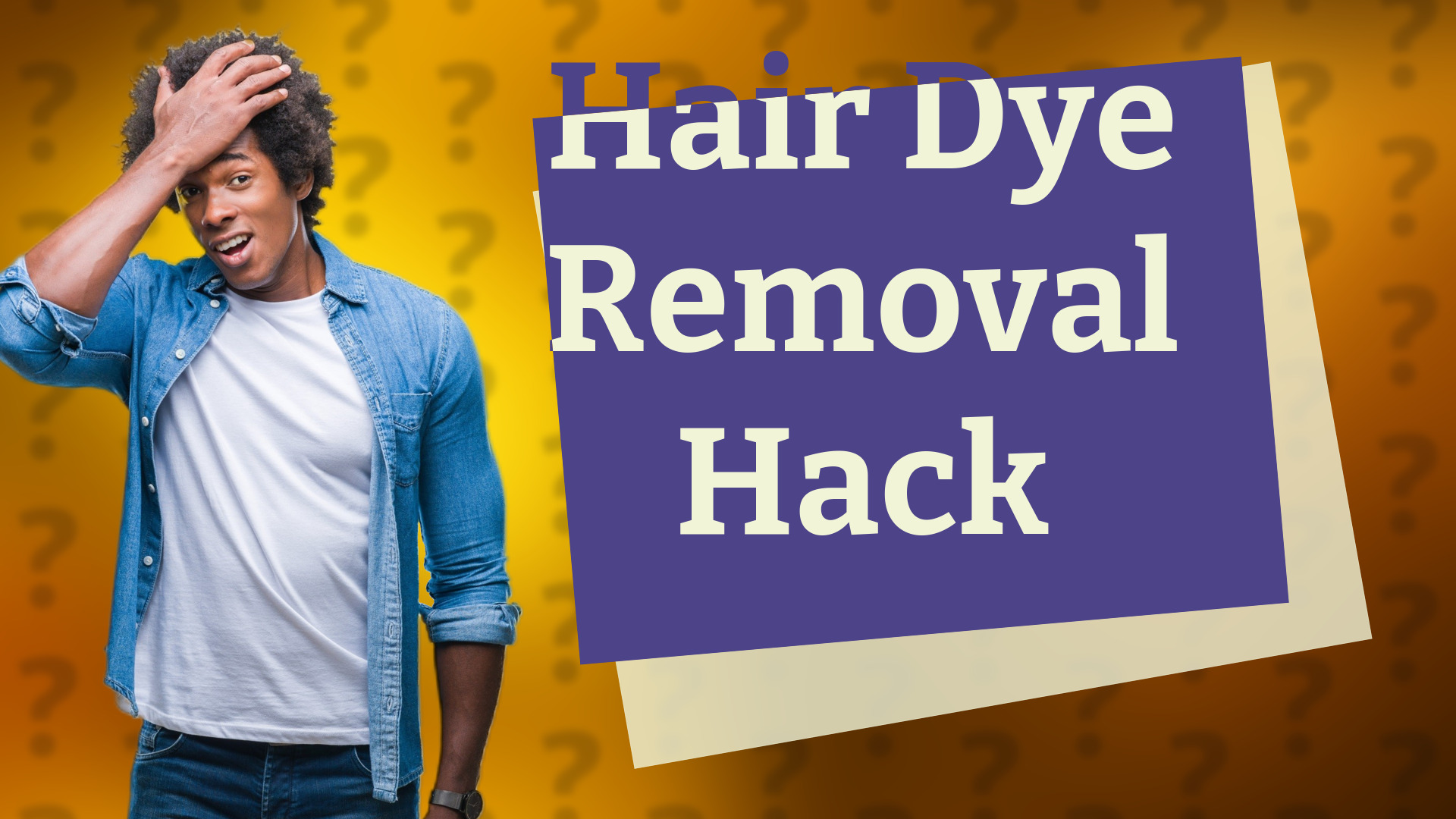Hair Dye Removal Hack