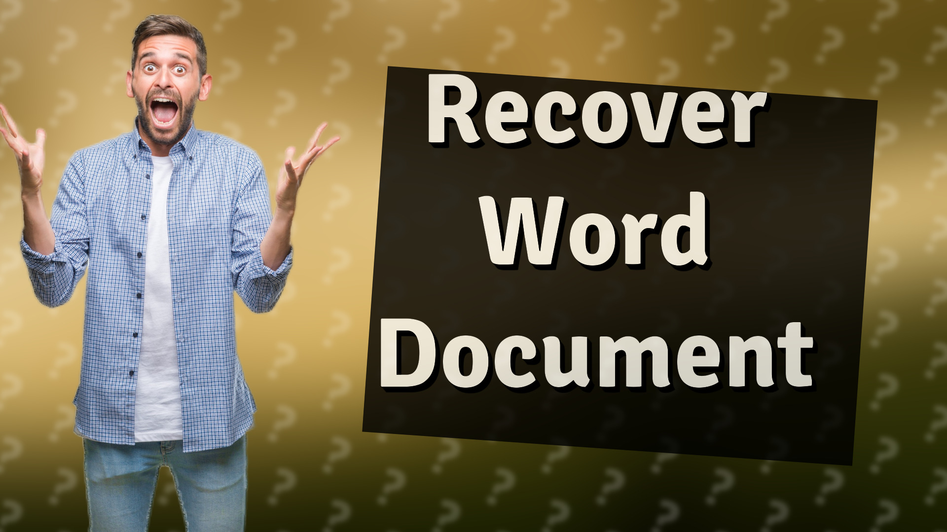 Recover Word Document