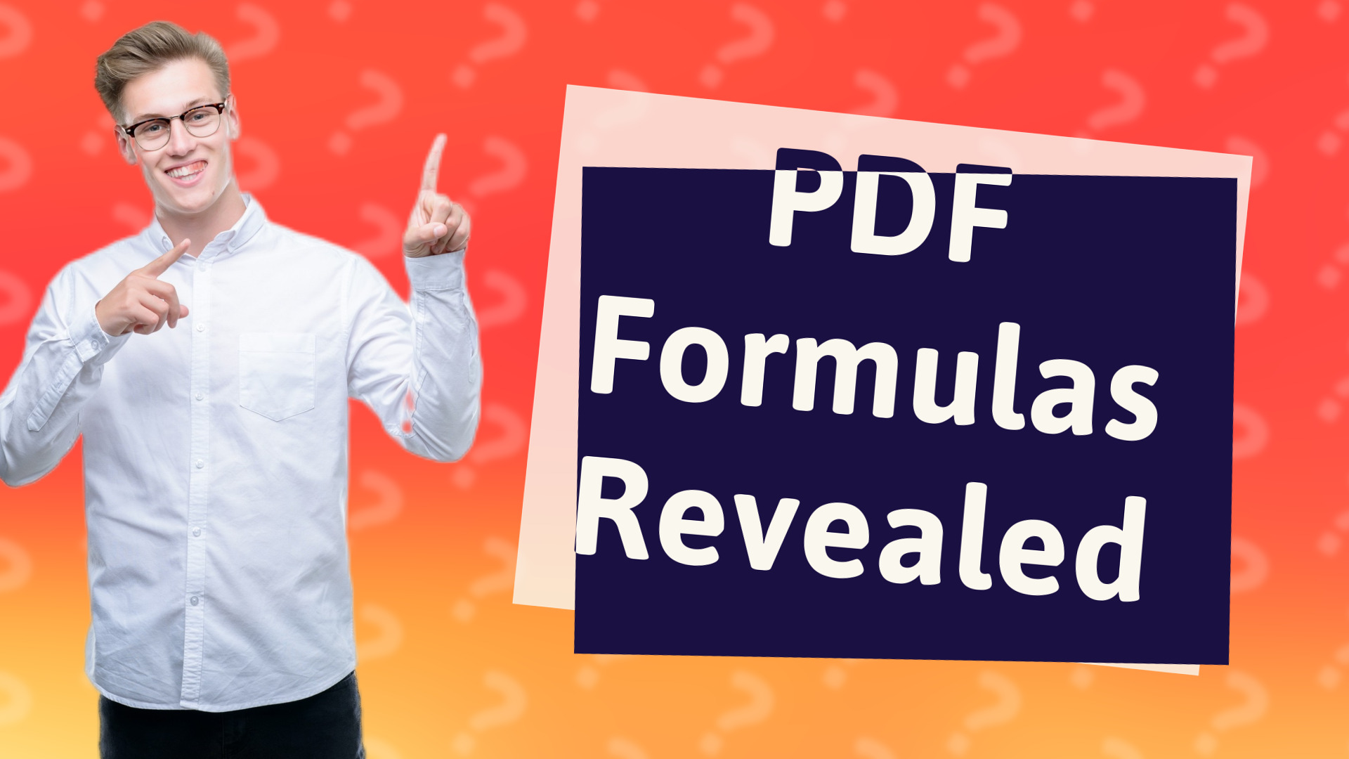 PDF Formulas Revealed