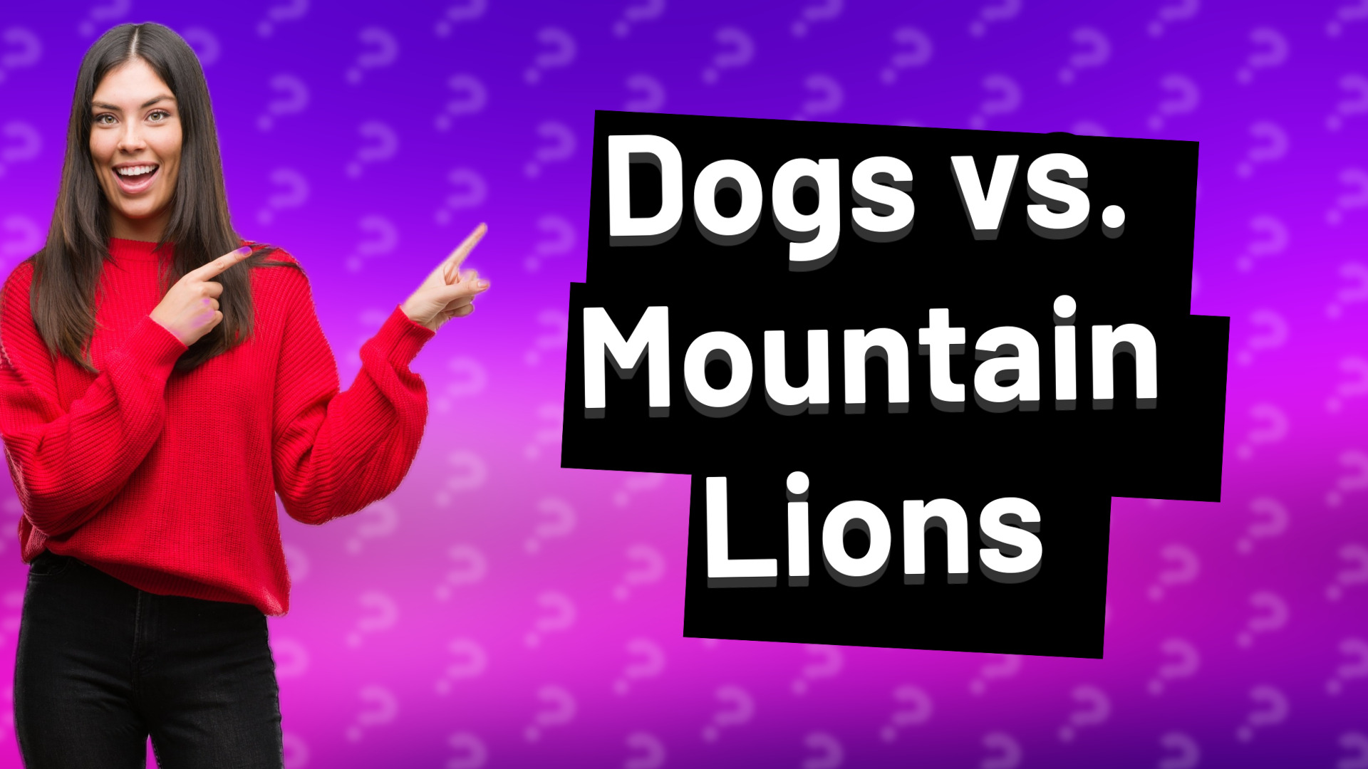 Dogs vs. Mountain Lions