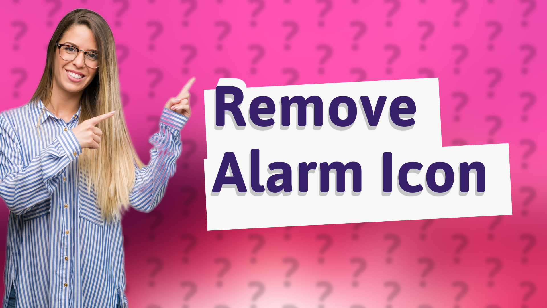 Remove Alarm Icon