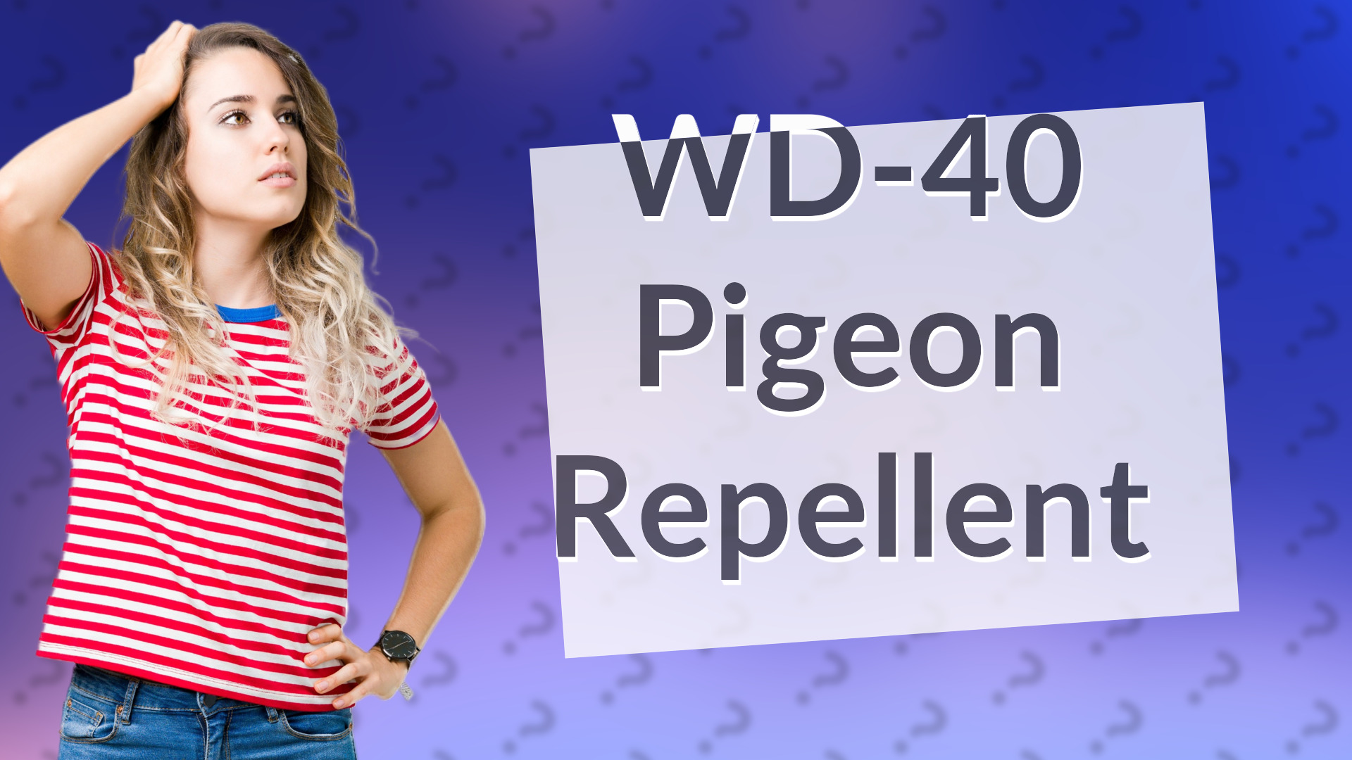 WD-40 Pigeon Repellent