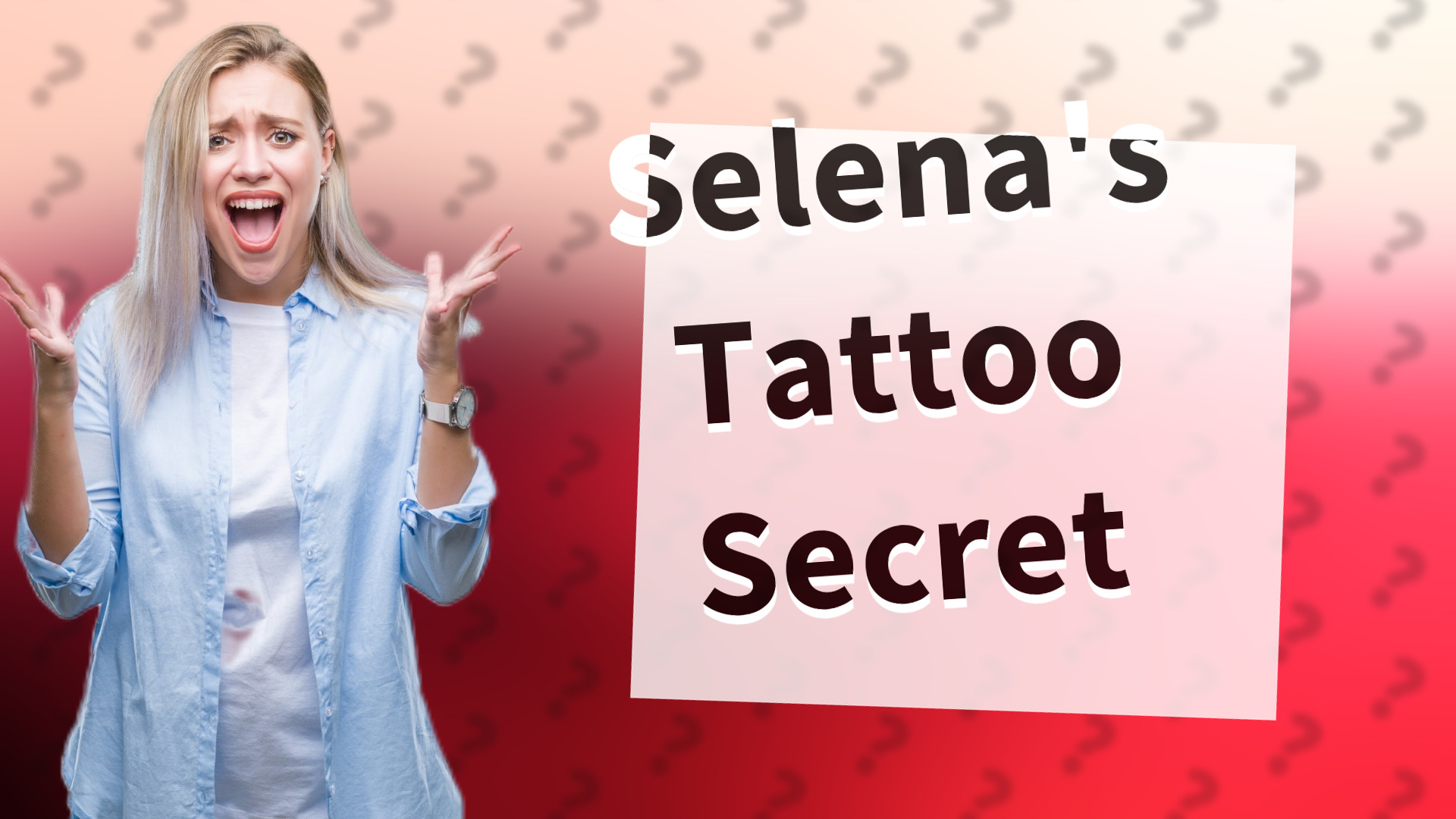 Selena's Tattoo Secret