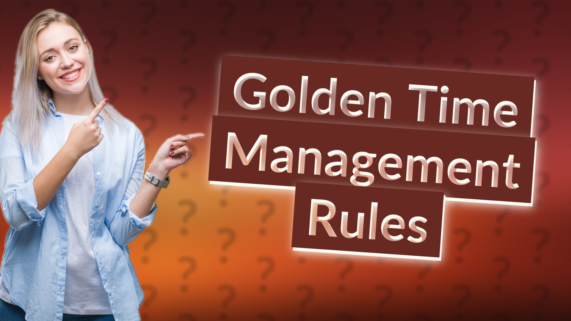Golden Time Management Rules