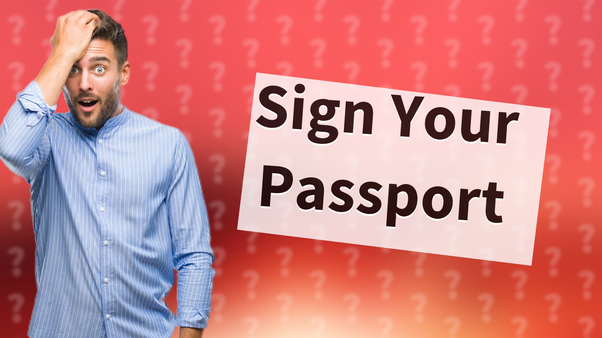 Sign Your Passport