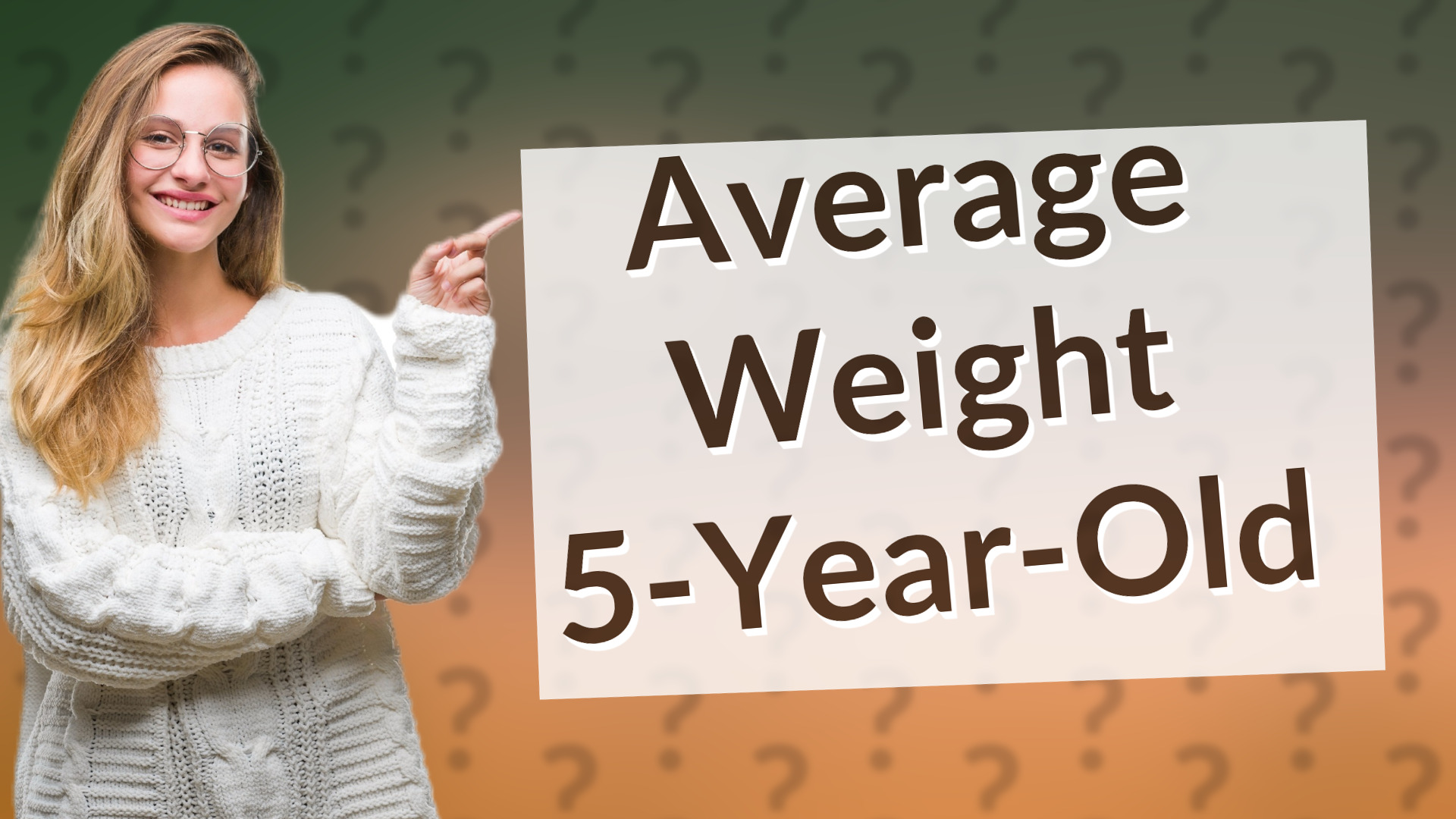 Average Weight 5-Year-Old