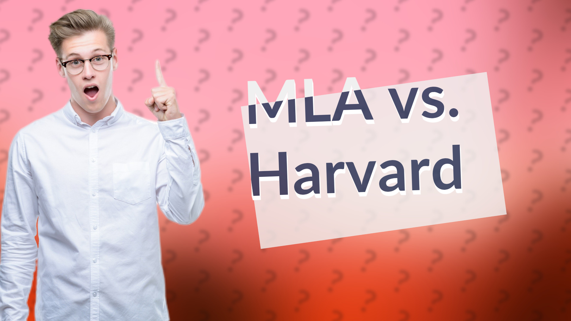 MLA vs. Harvard