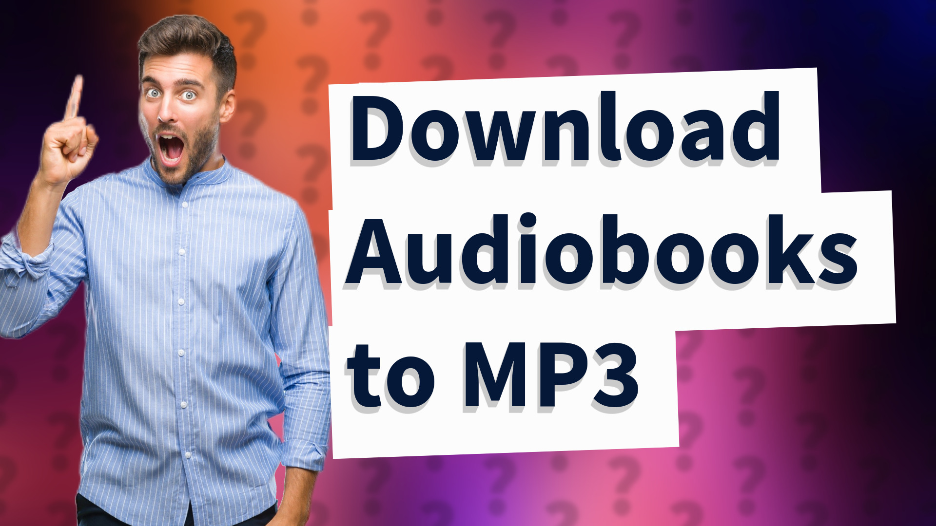 Download Audiobooks to MP3