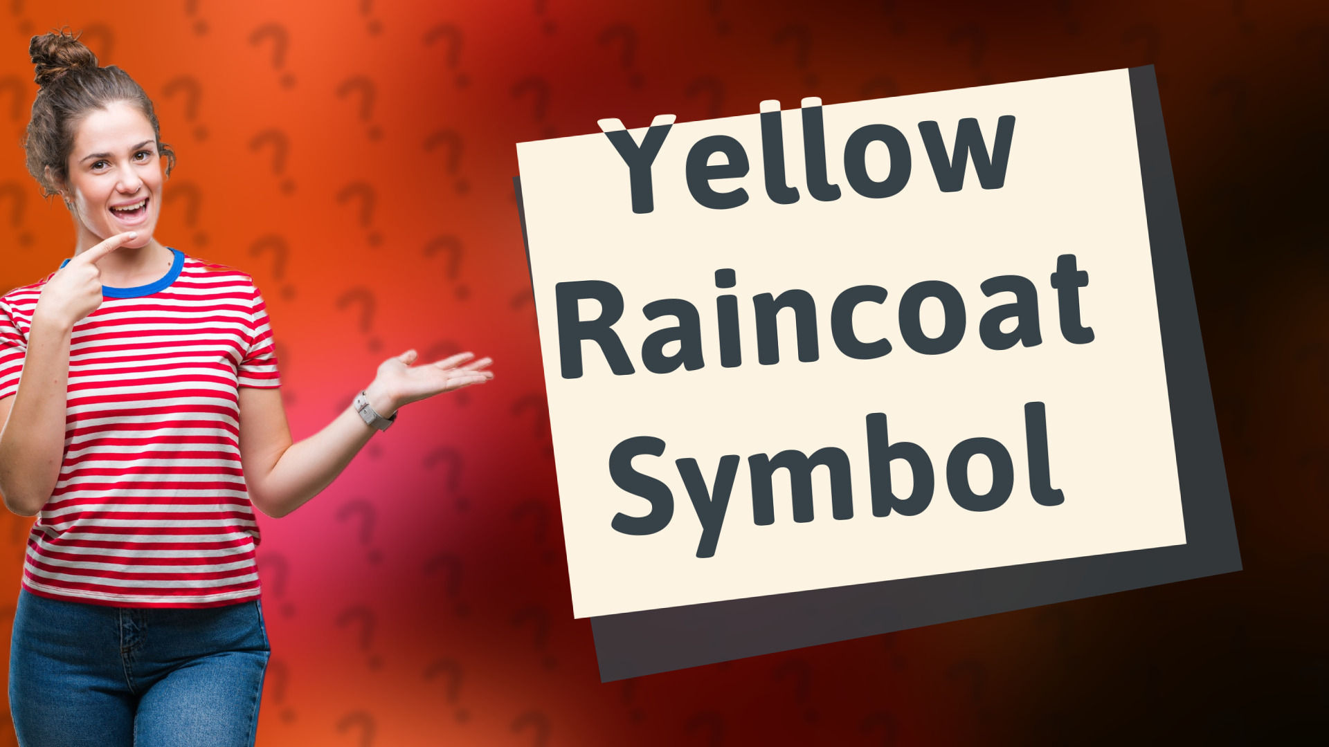 Yellow Raincoat Symbol