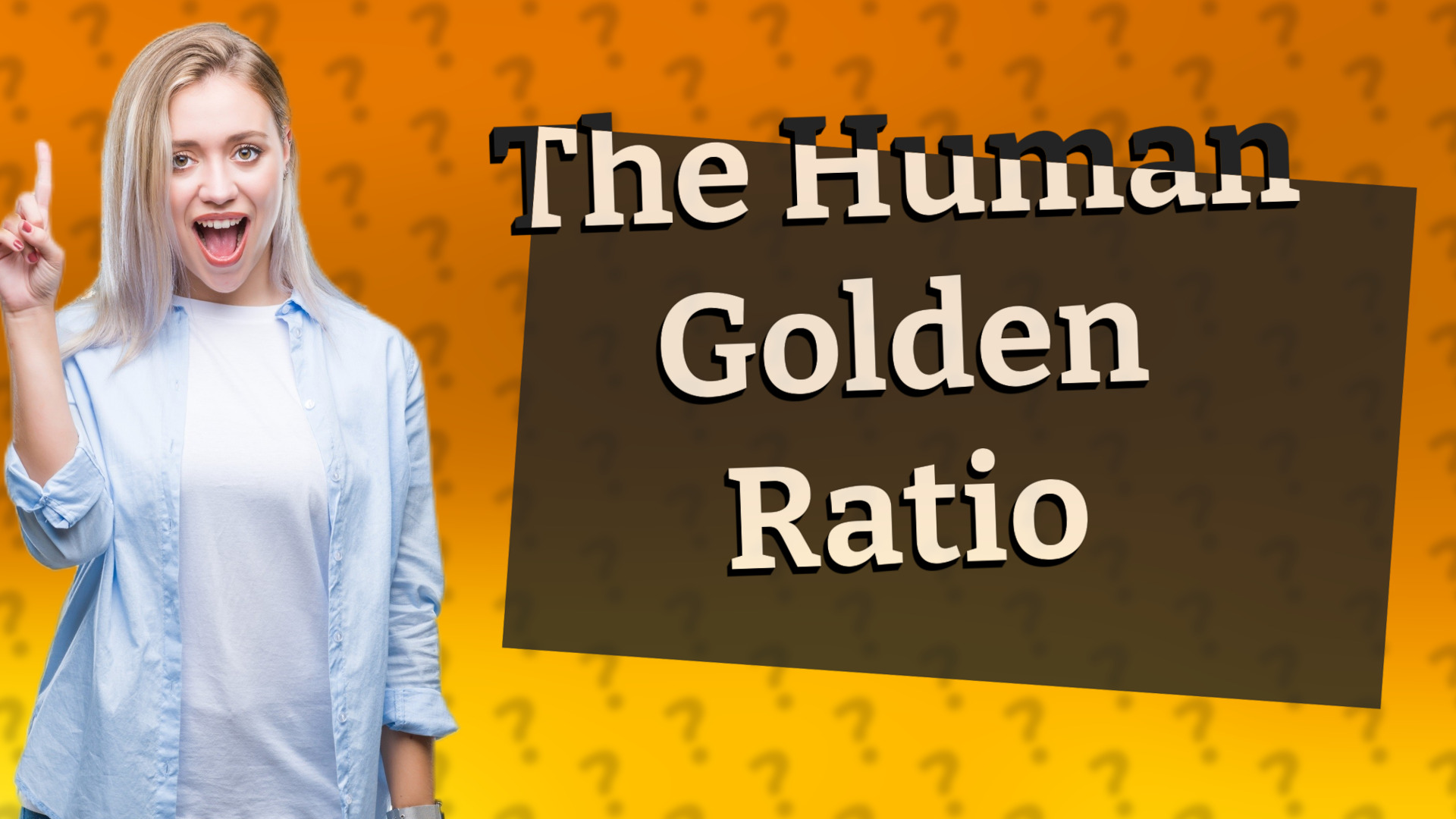 The Human Golden Ratio